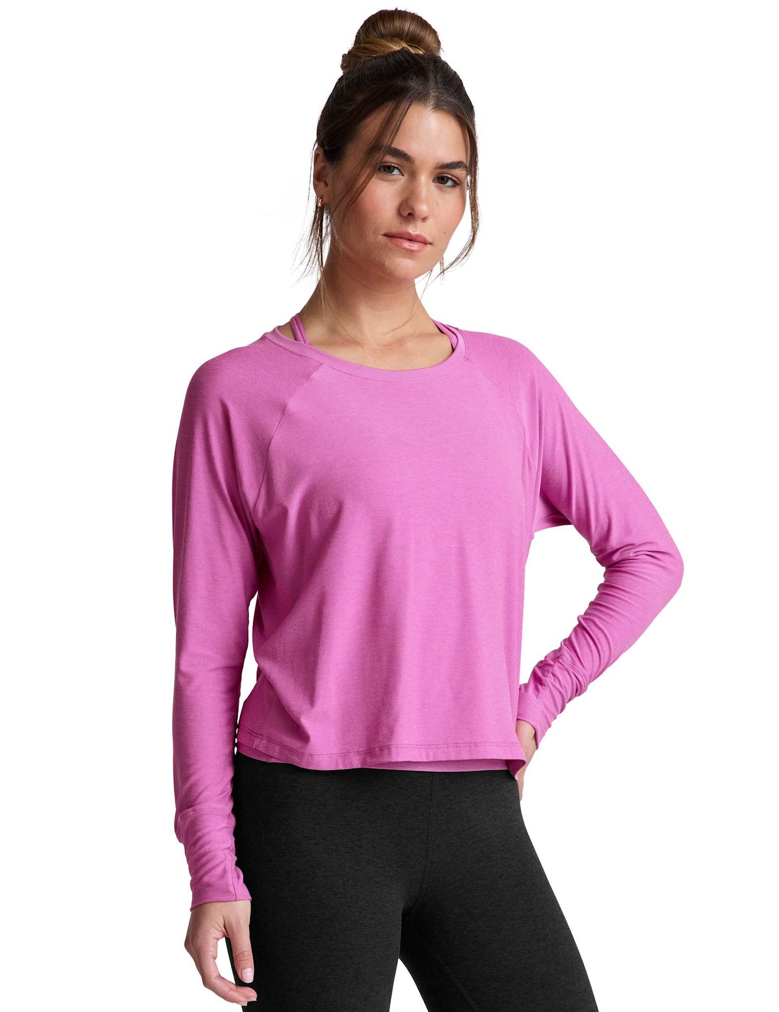 Featherweight Daydreamer Crew Neck Yoga Top - image 3