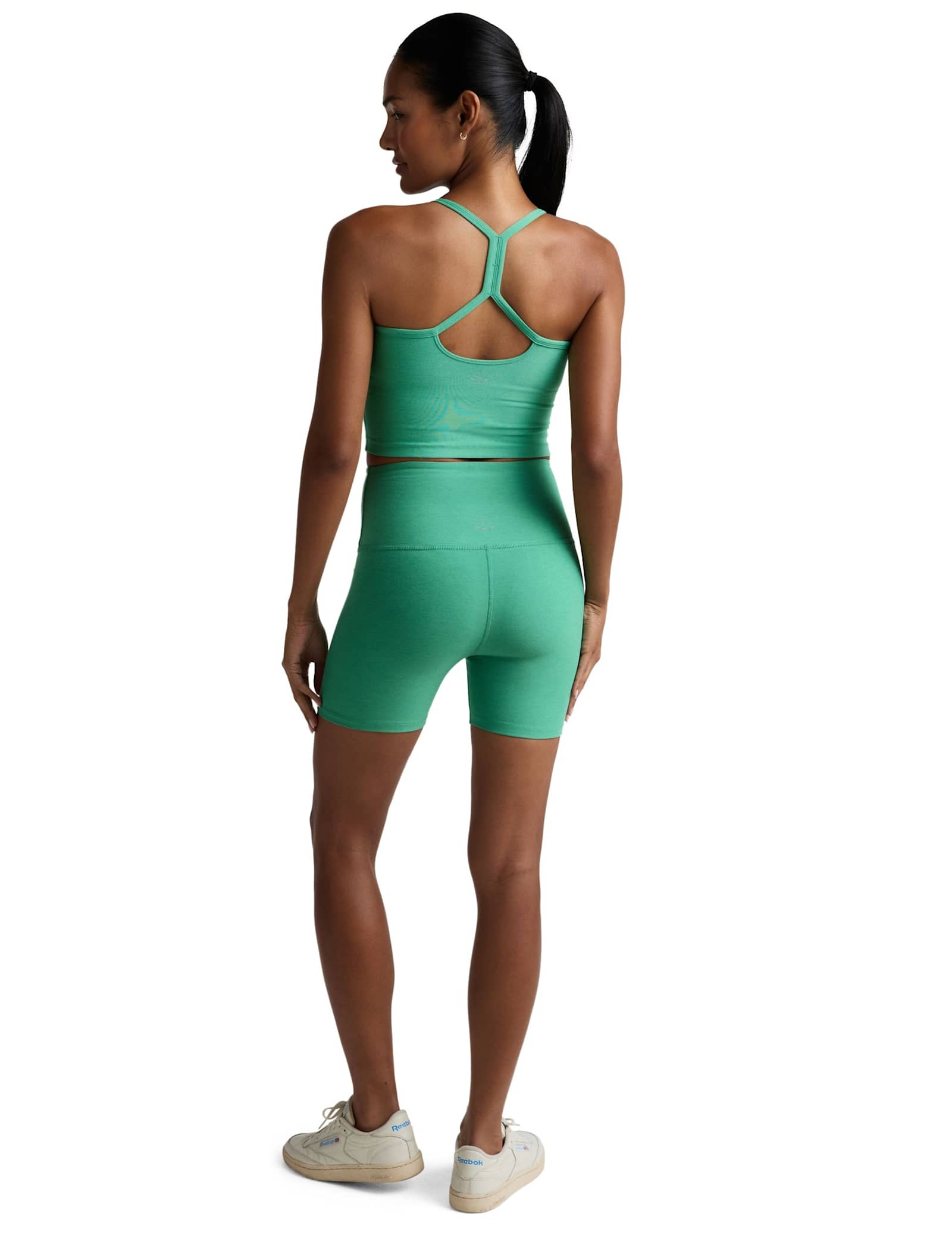 Spacedye Keep Pace High Waisted Biker Gym Shorts - image 5