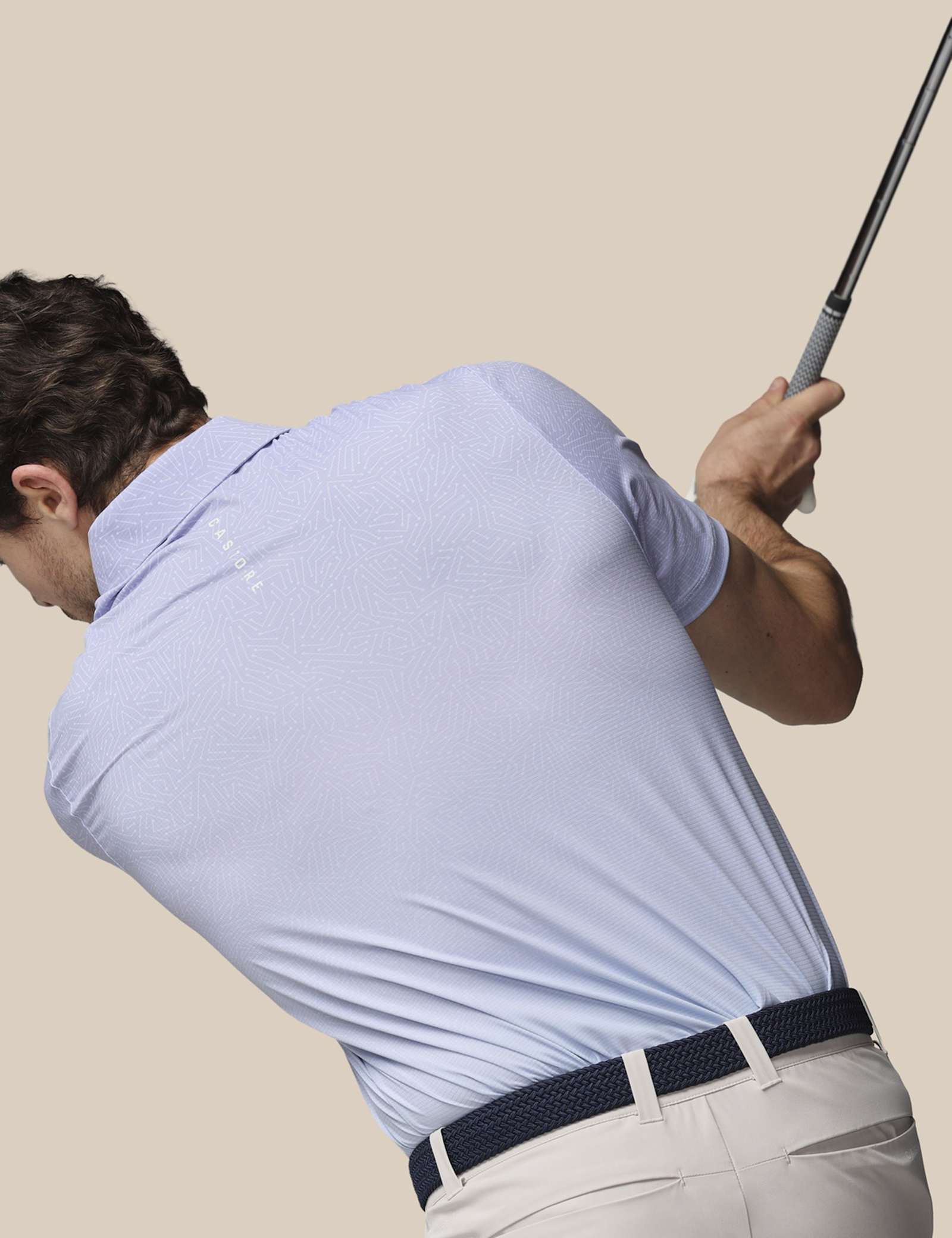 Golf Map Print Technical Polo Shirt - image 5