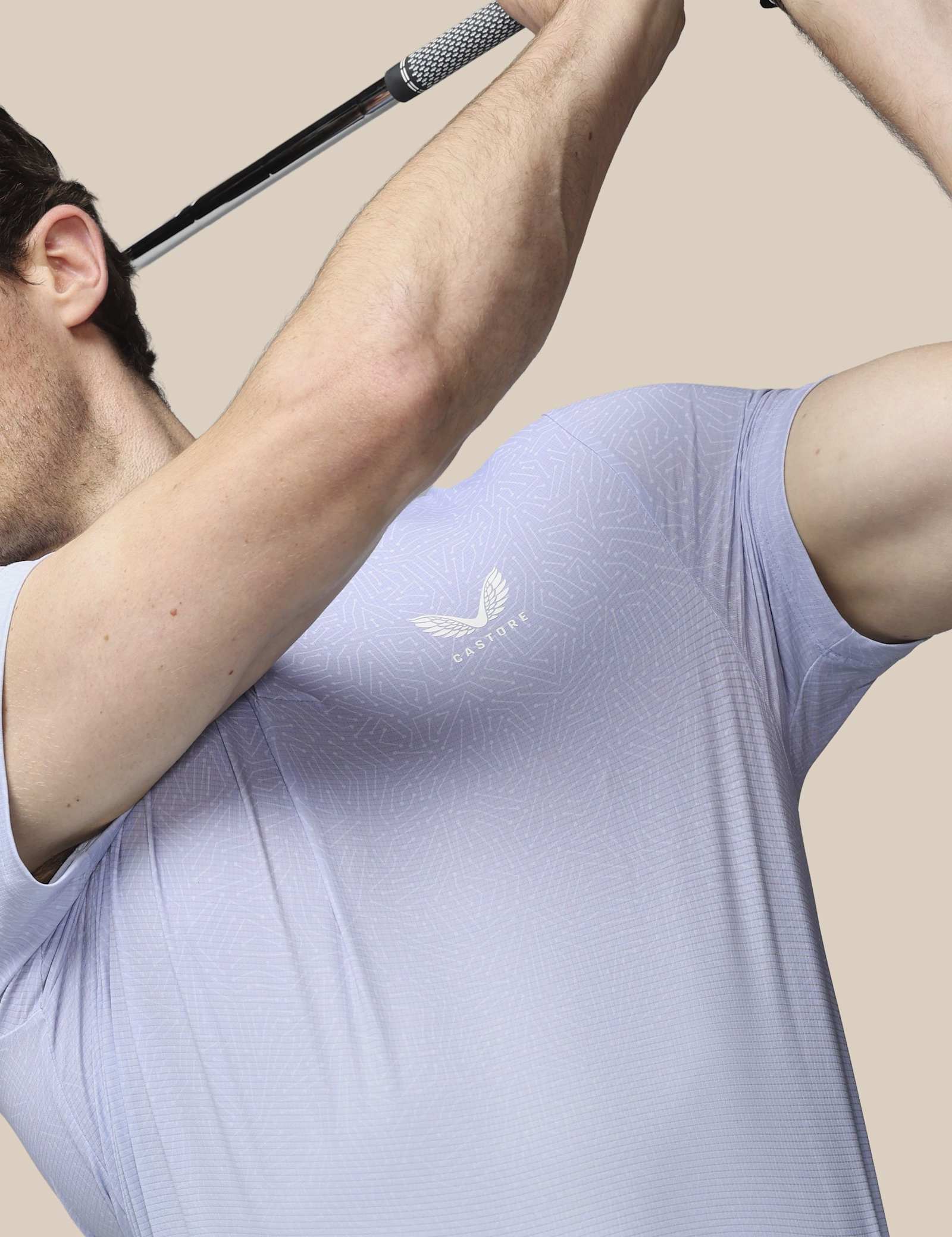 Golf Map Print Technical Polo Shirt - image 4