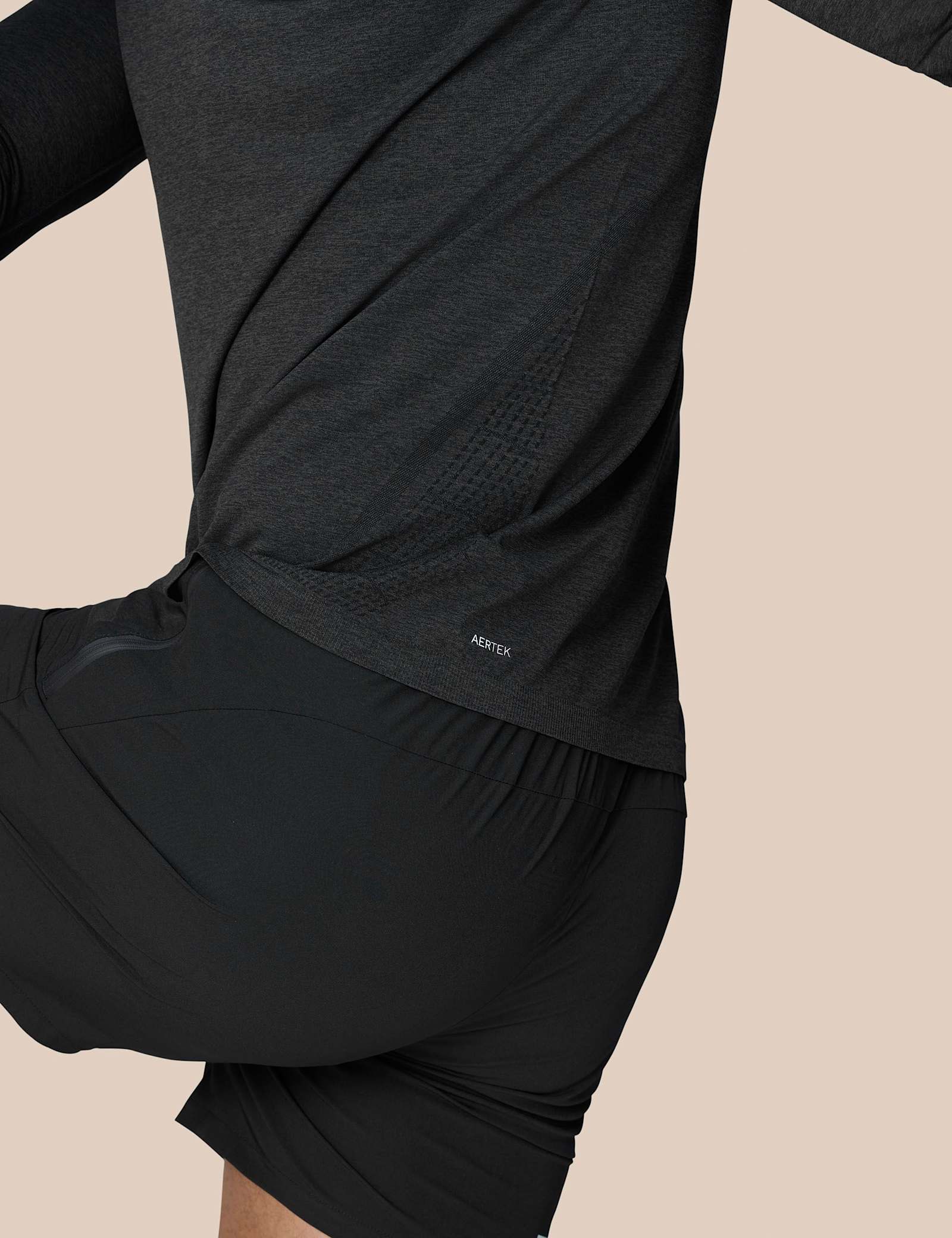 Seam Free Half Zip Funnel Neck Sweatshirt - image 3