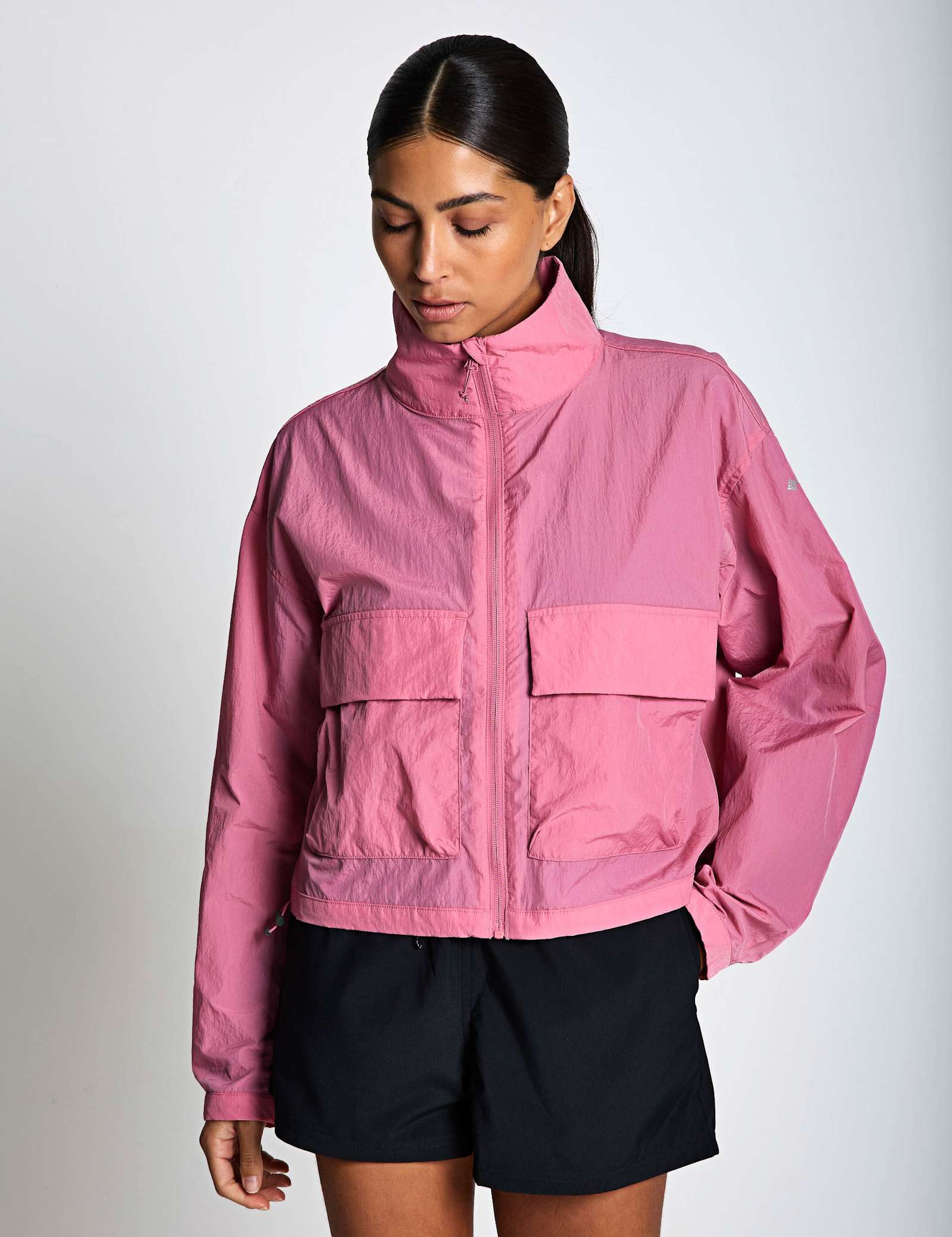 Paracutie Zip Up Cropped Windbreaker Jacket - image 3