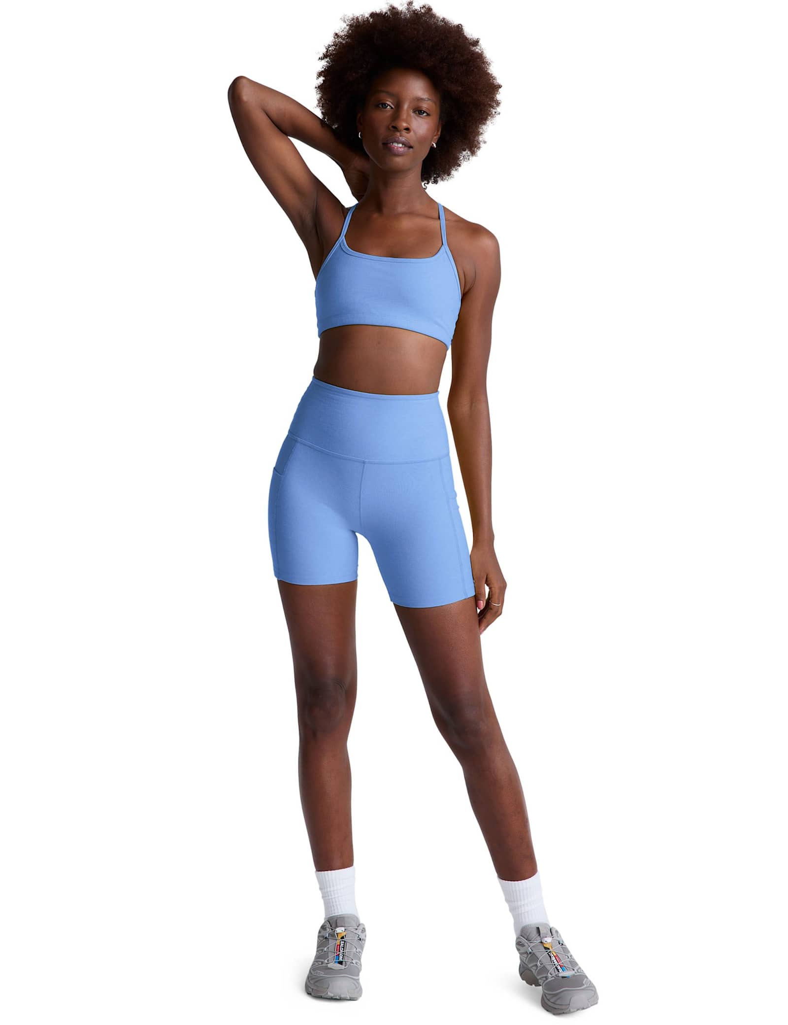 Spacedye Keep Pace High Waist Sports Shorts - image 1