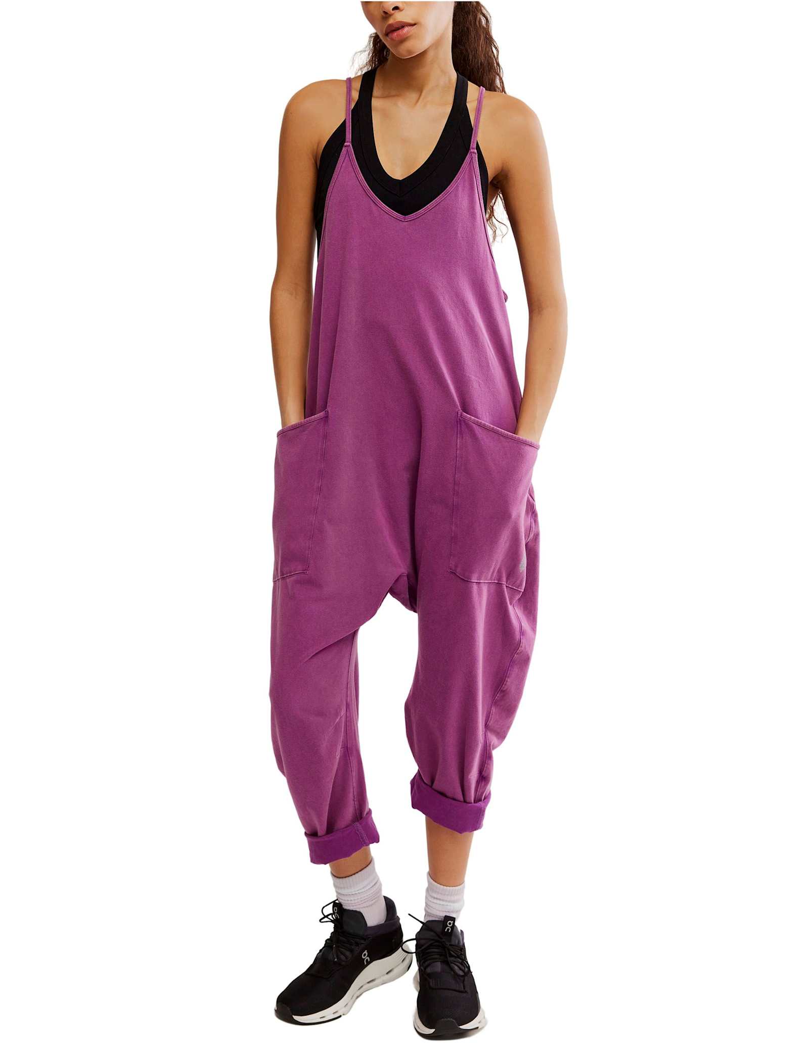 Hot Shot Cotton Rich Relaxed Jumpsuit - image 1