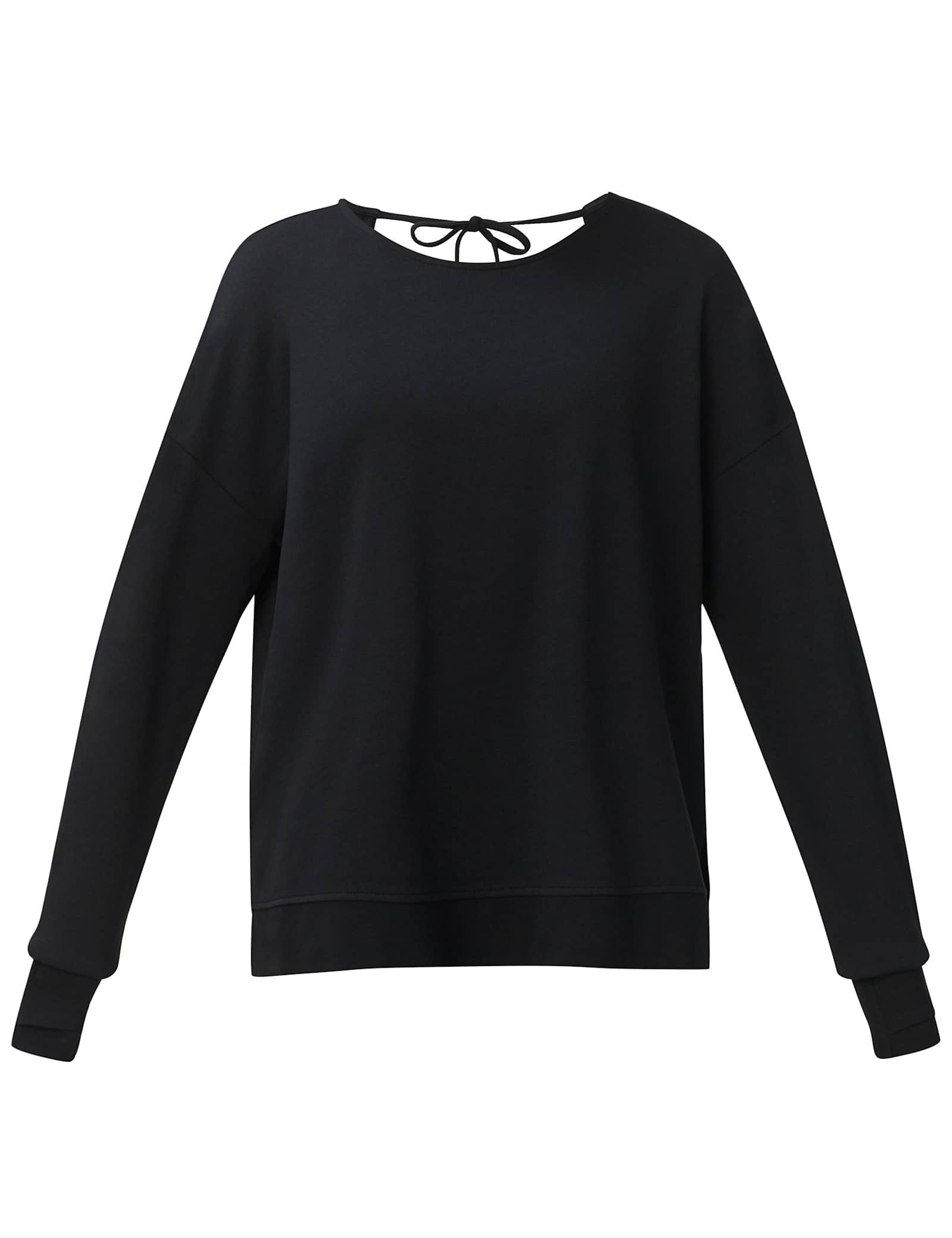 Modal Blend Tie Back Relaxed Sweatshirt - image 3