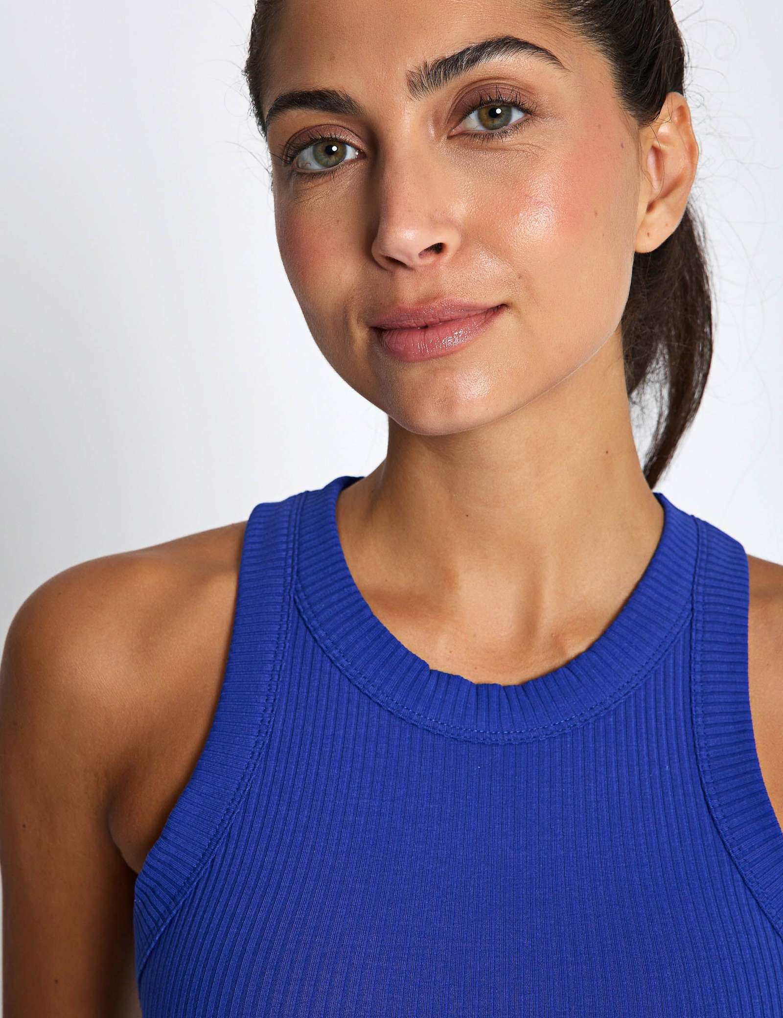 Harmony Cotton Rich Rib Crop Vest Top - image 5