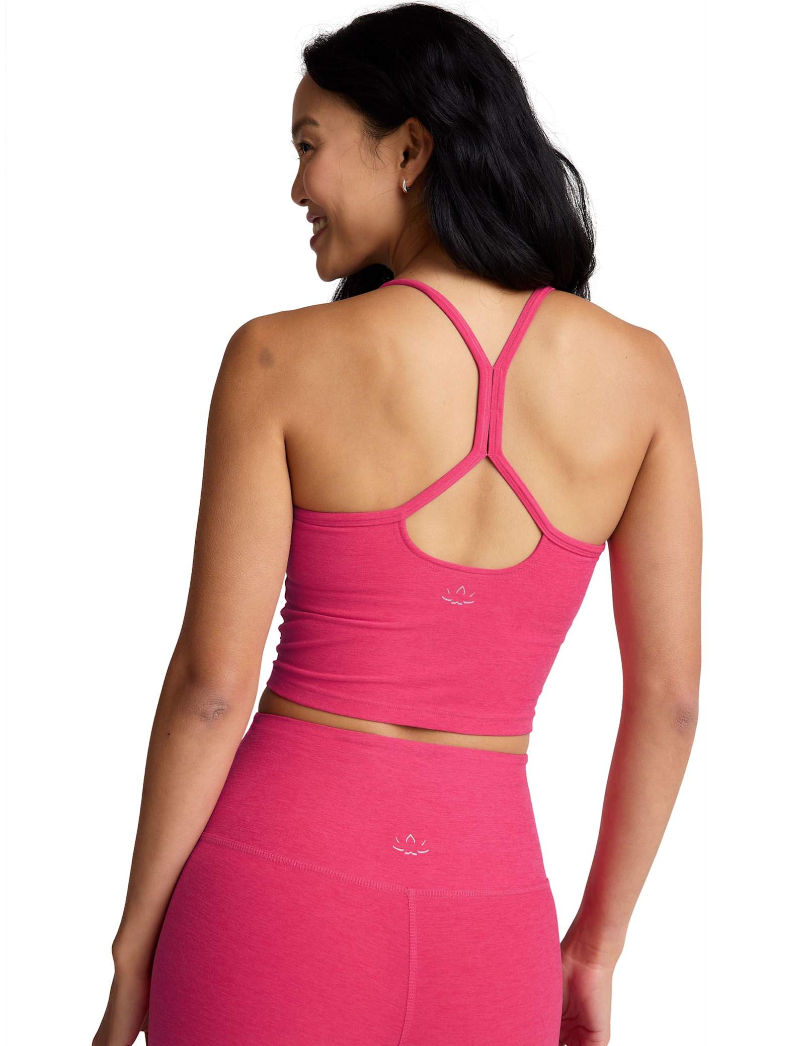 Spacedye Slim Racer Back Crop Vest Top - image 2