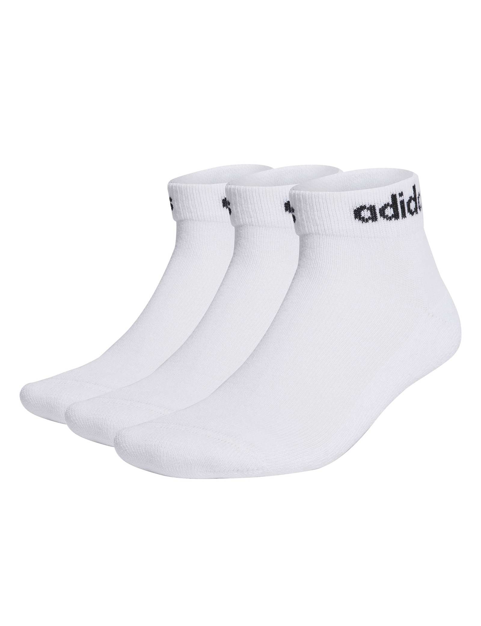 3 Pack Linear Cotton Rich Logo Ankle Socks - image 3