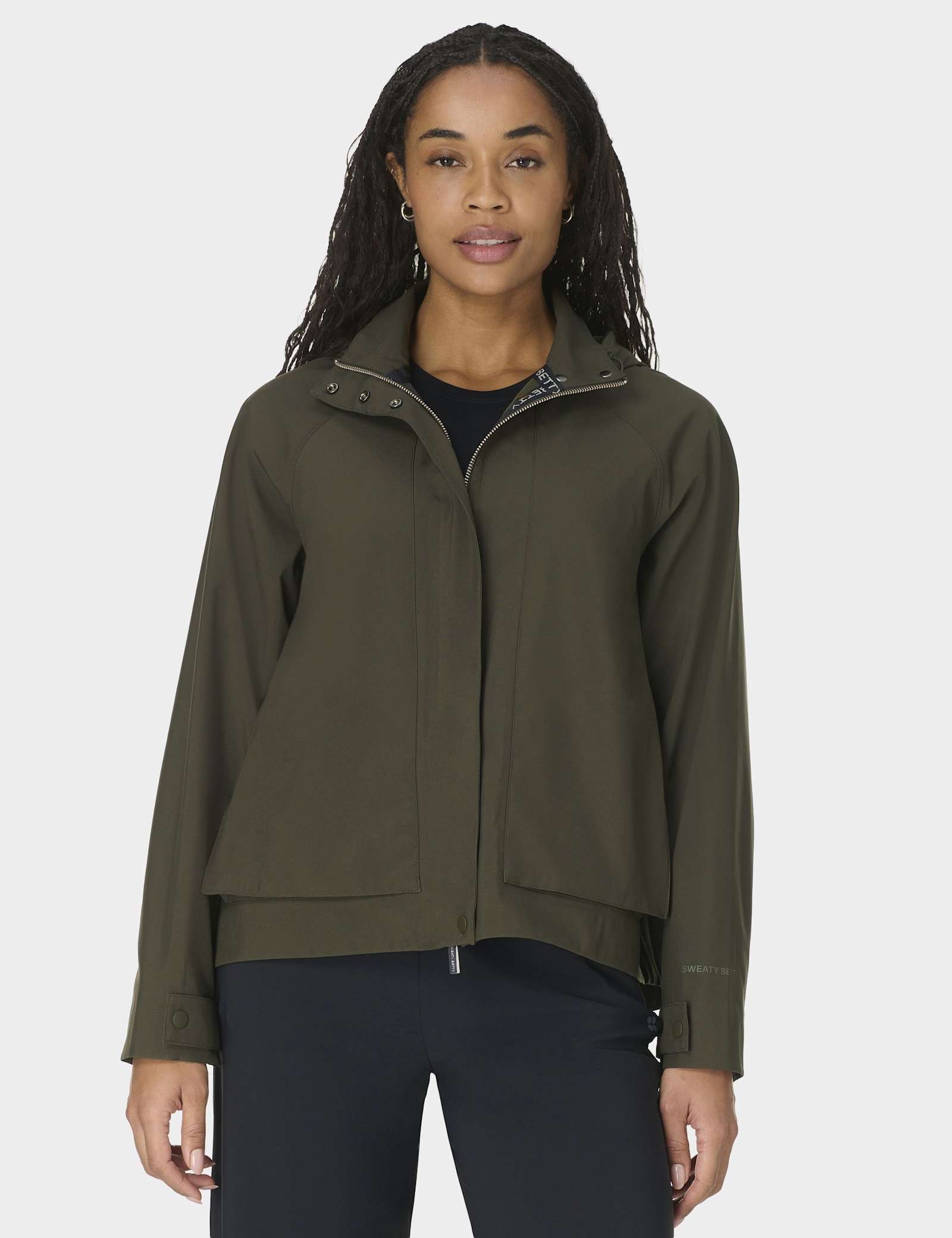 Motion Waterproof Hooded Cropped Parka - image 2
