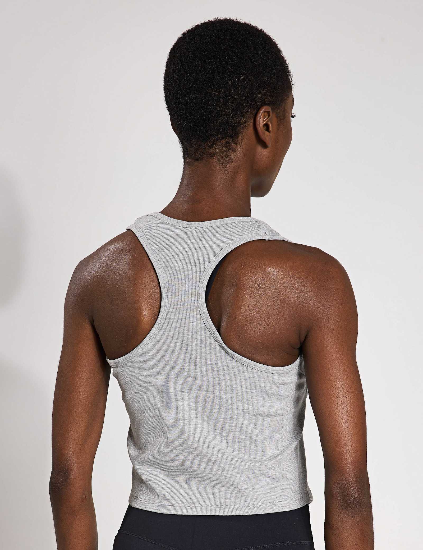 Jodie Rib Scoop Neck Racer Back Vest Top - image 3