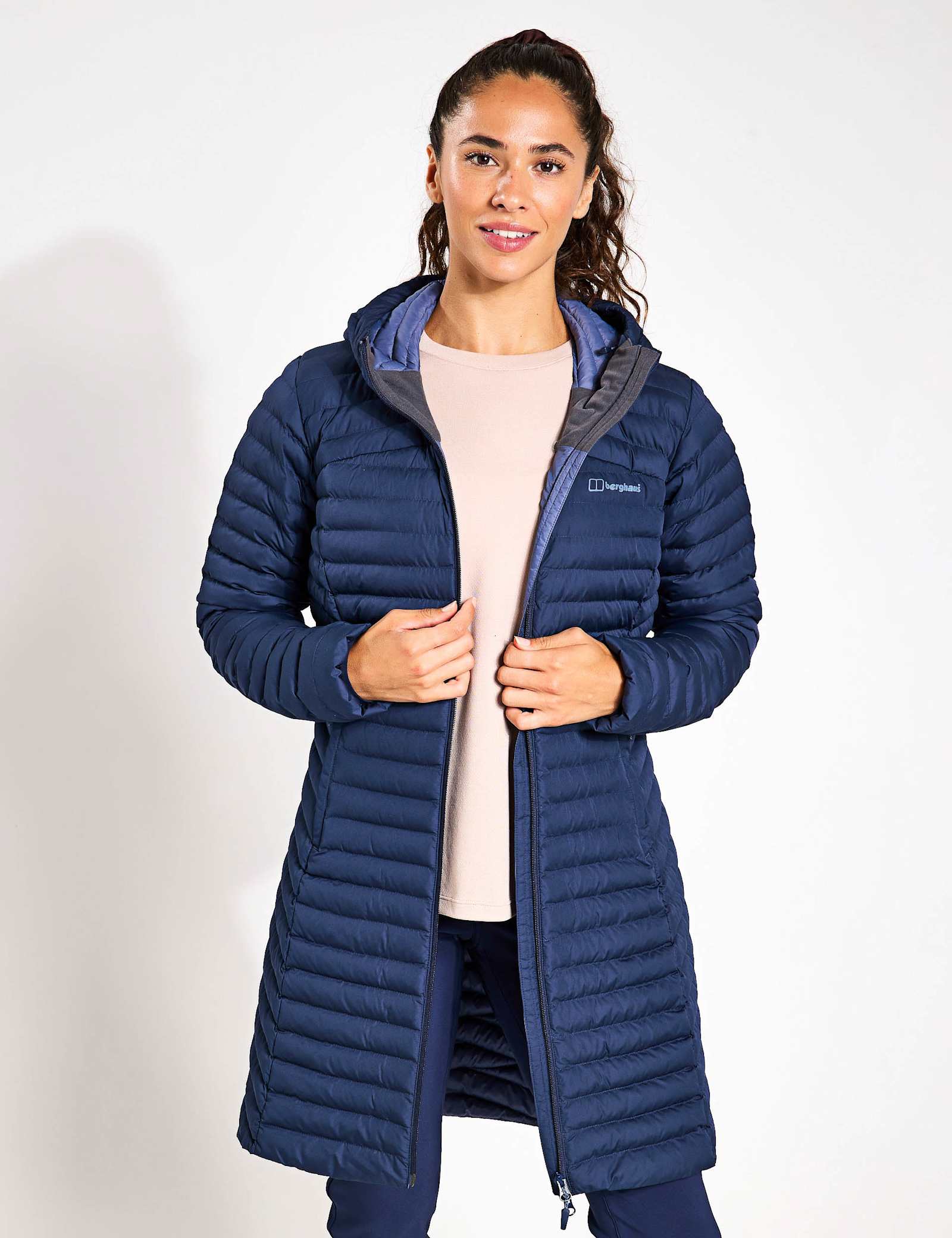 Nula Micro Hooded Longline Puffer Jacket - image 2