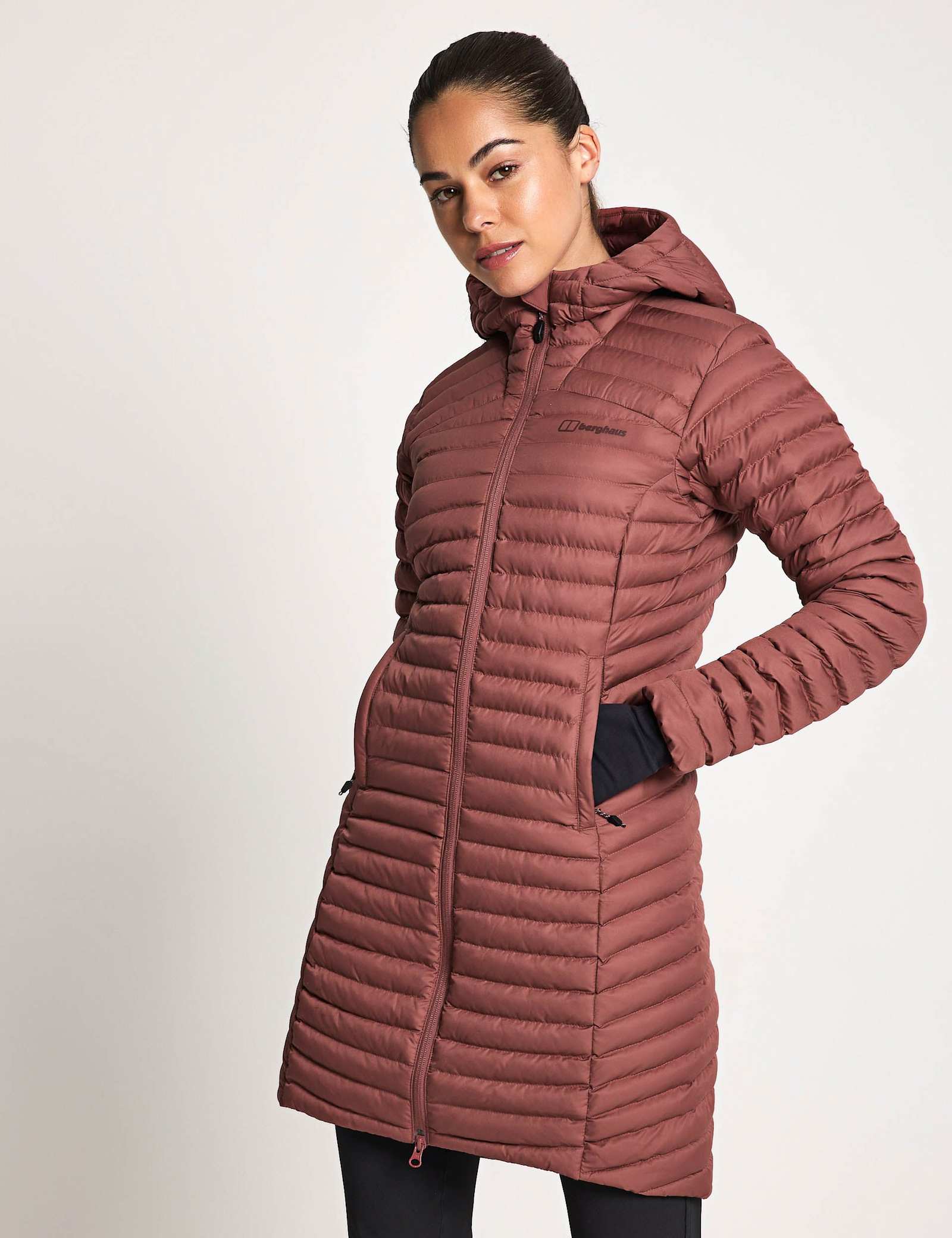 Nula Micro Hooded Longline Puffer Jacket - image 3