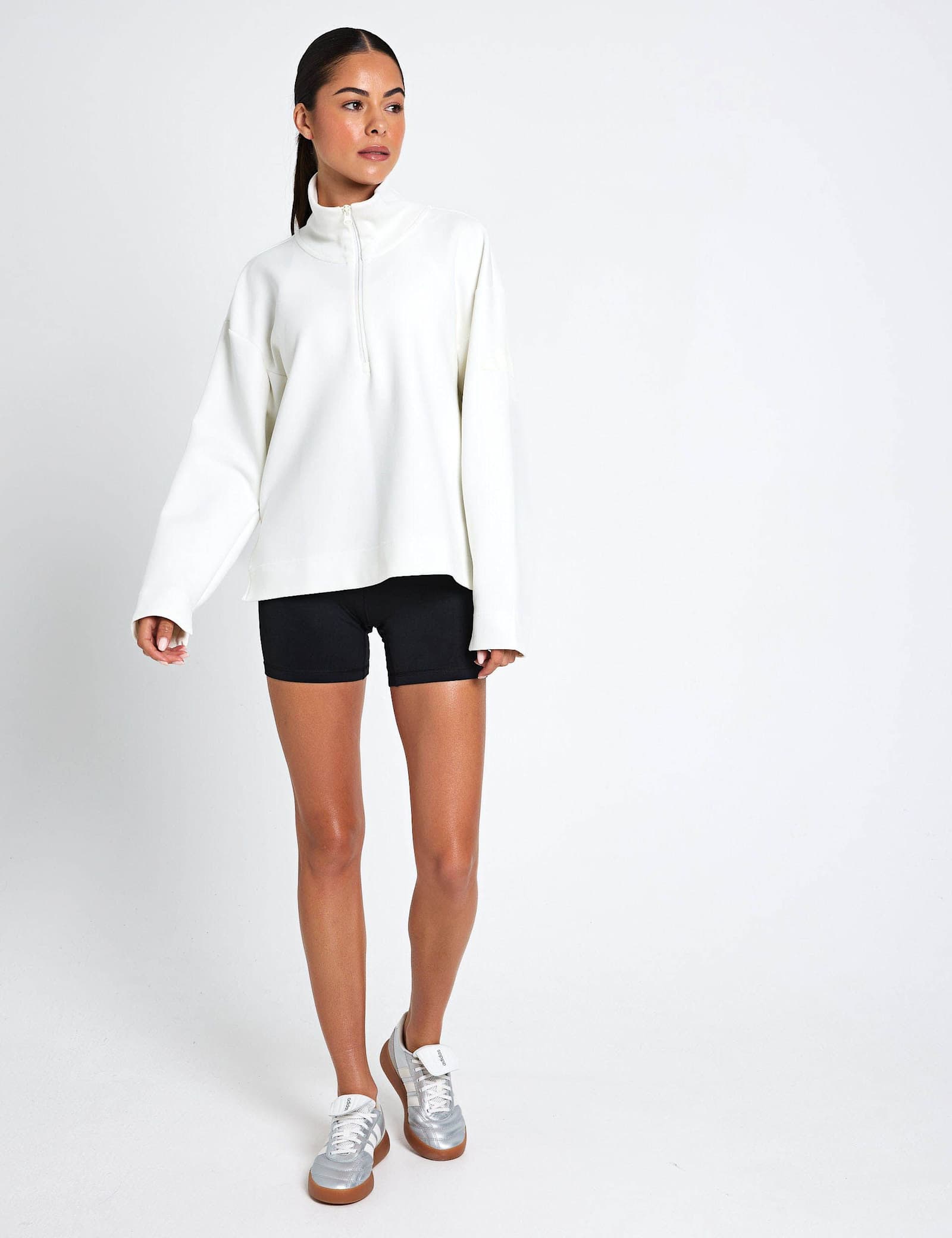 Soft Lux Quarter-Zip Sweatshirt with Modal - image 5