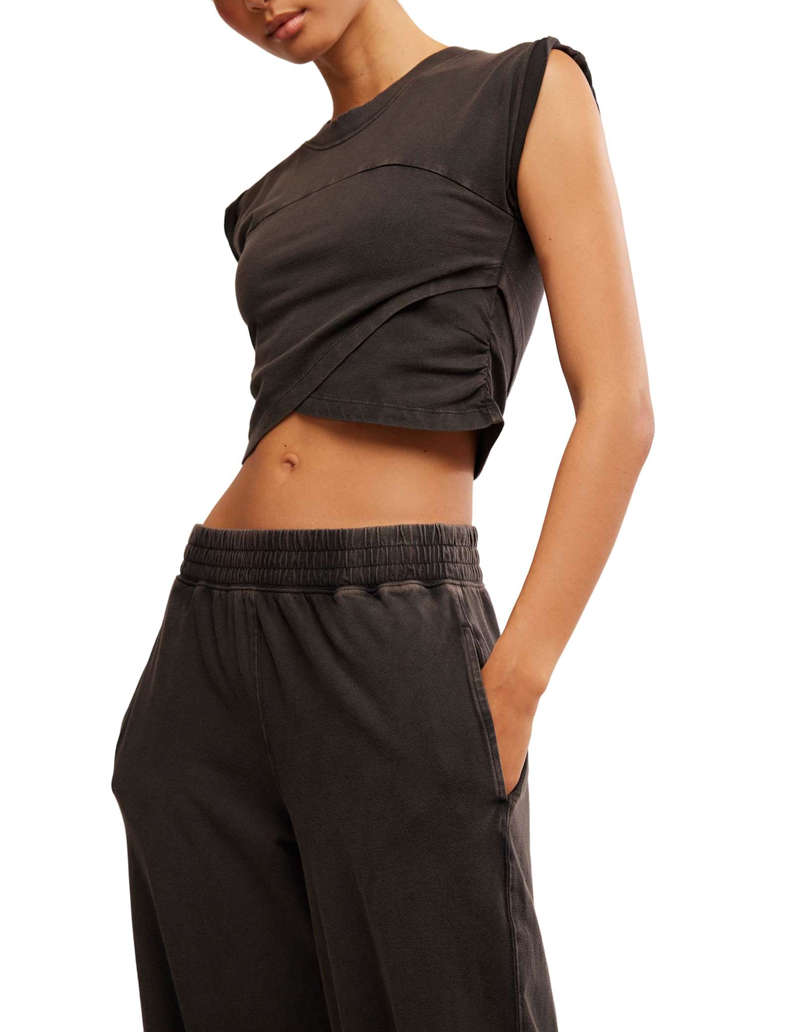 2pc Hot Shot Crossover Top & Joggers Set - image 2