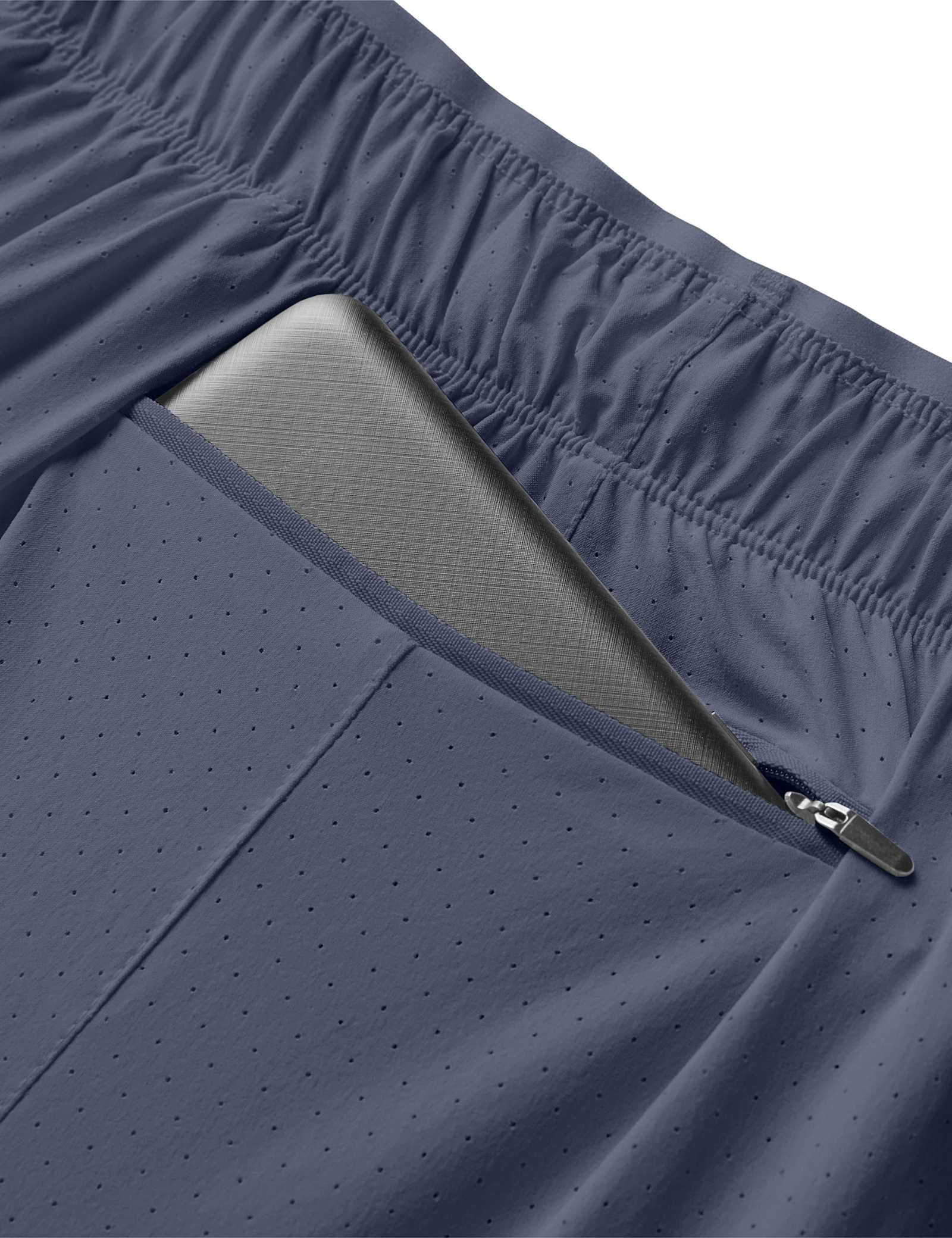 Woven Stretch Zip Pocket Running Shorts - image 5