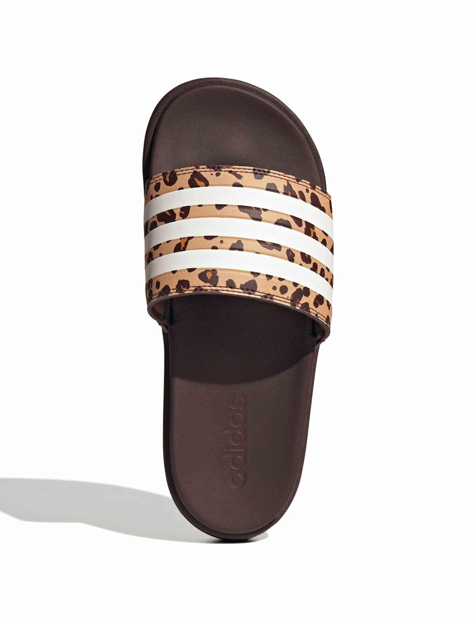 Adilette Leopard Print Flatform Sliders - image 3