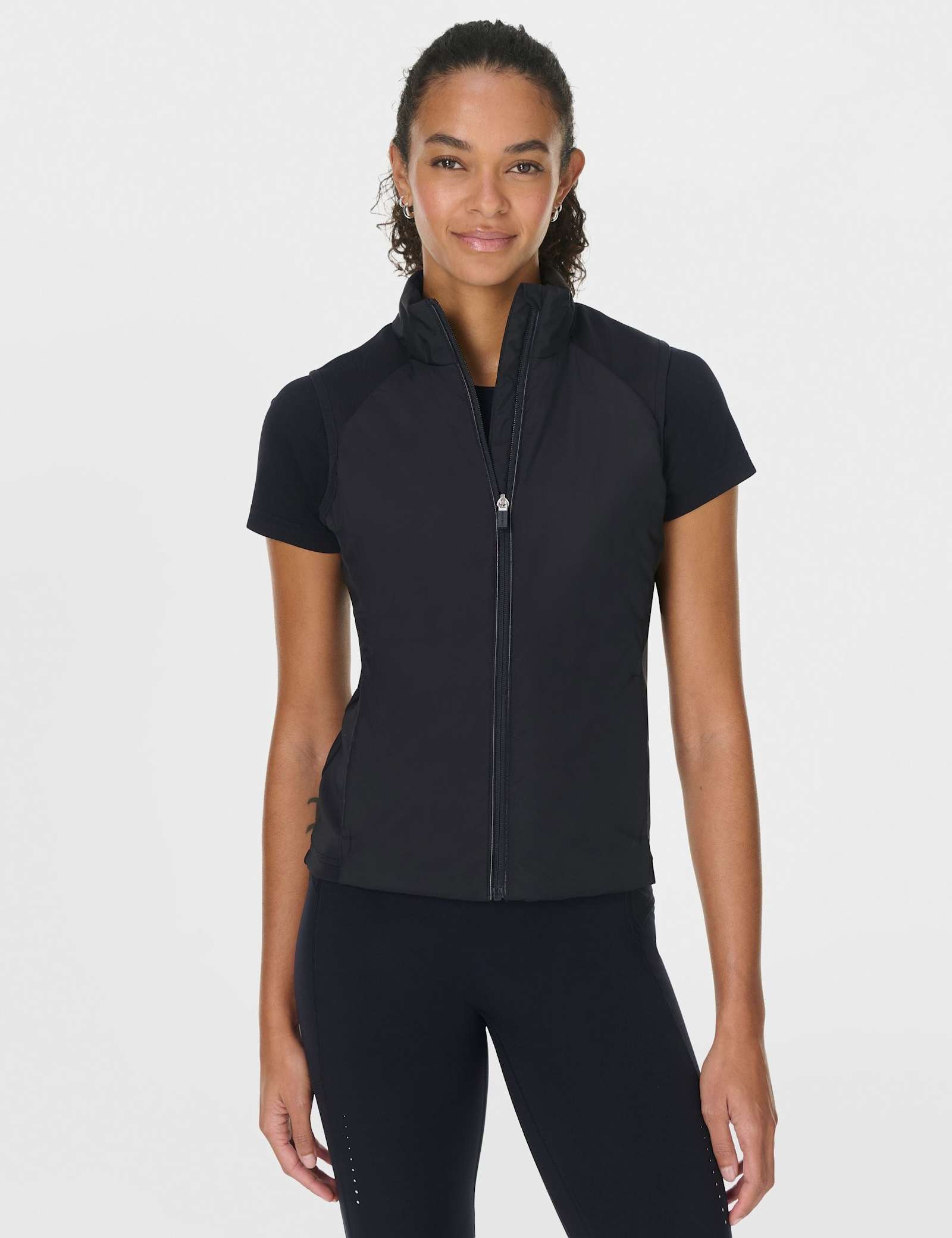 Limitless Run Thermal Zip Up High Neck Gilet - image 1