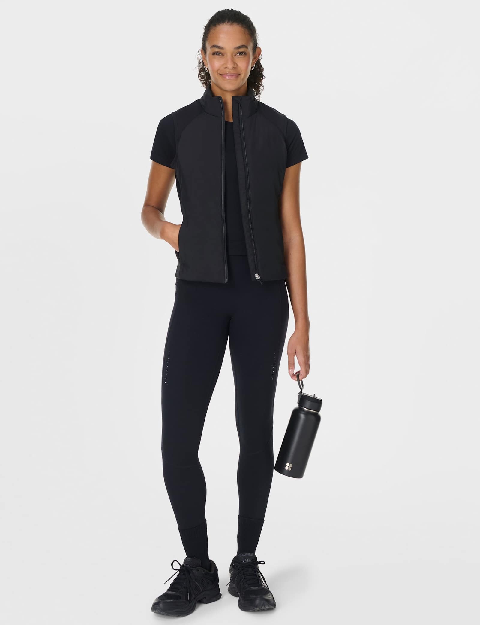Limitless Run Thermal Zip Up High Neck Gilet - image 3