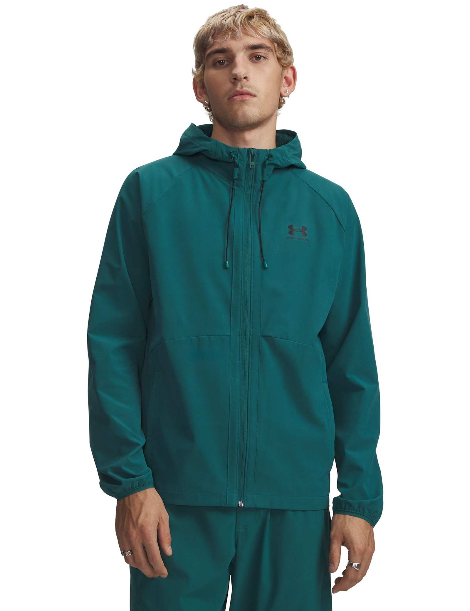 Vibe Woven Hooded Windbreaker Sports Jacket - image 1