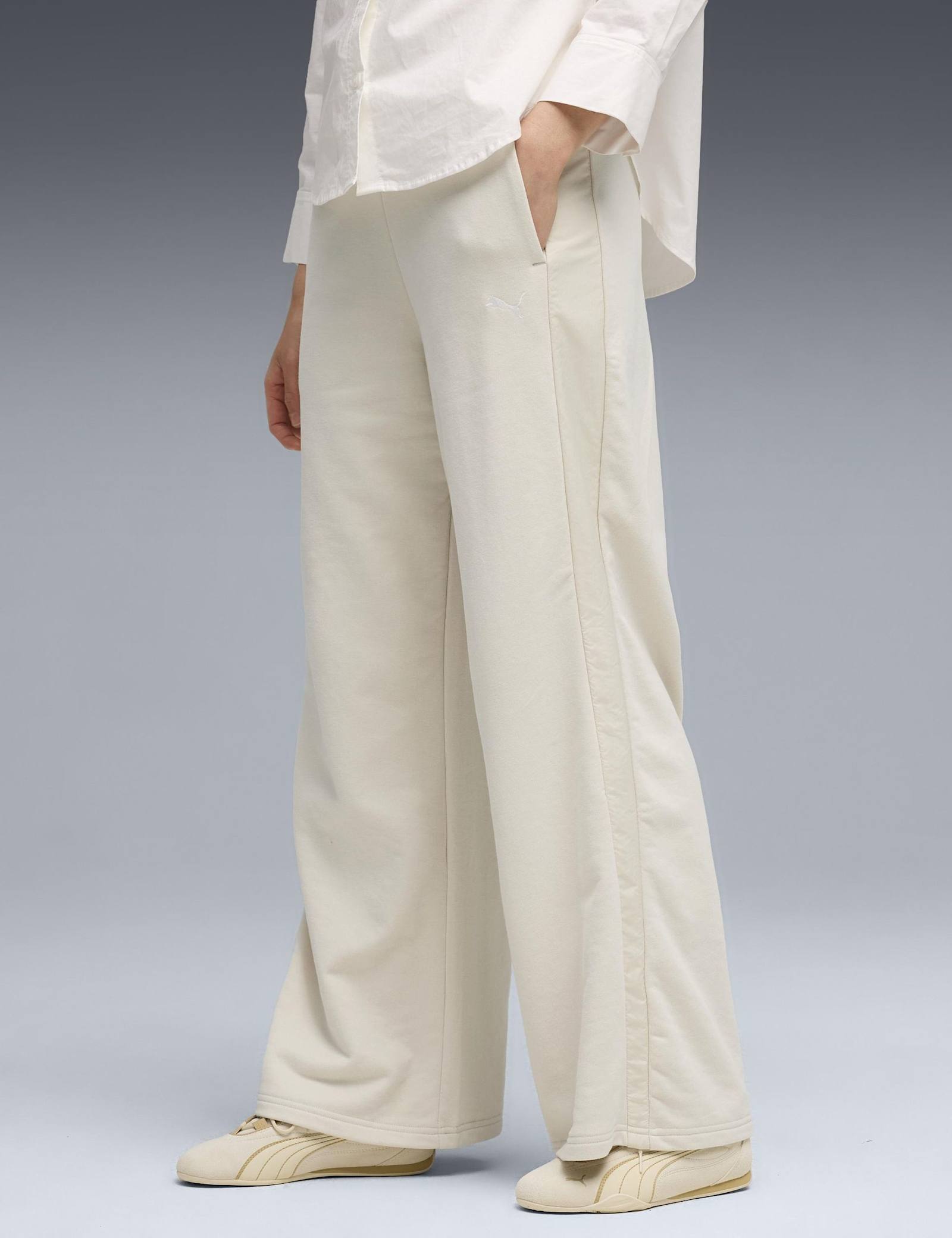 Comfort Cotton Blend Wide Leg Joggers - image 2