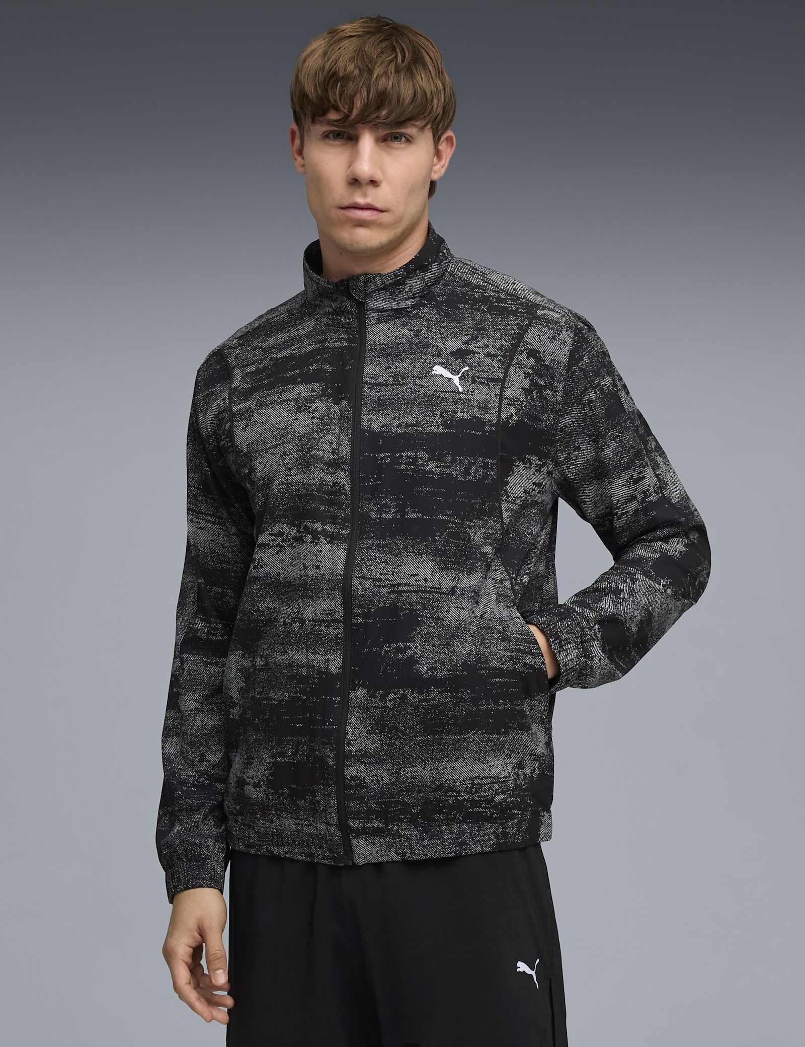 Run Velocity Graphic Print Sports Jacket - image 2