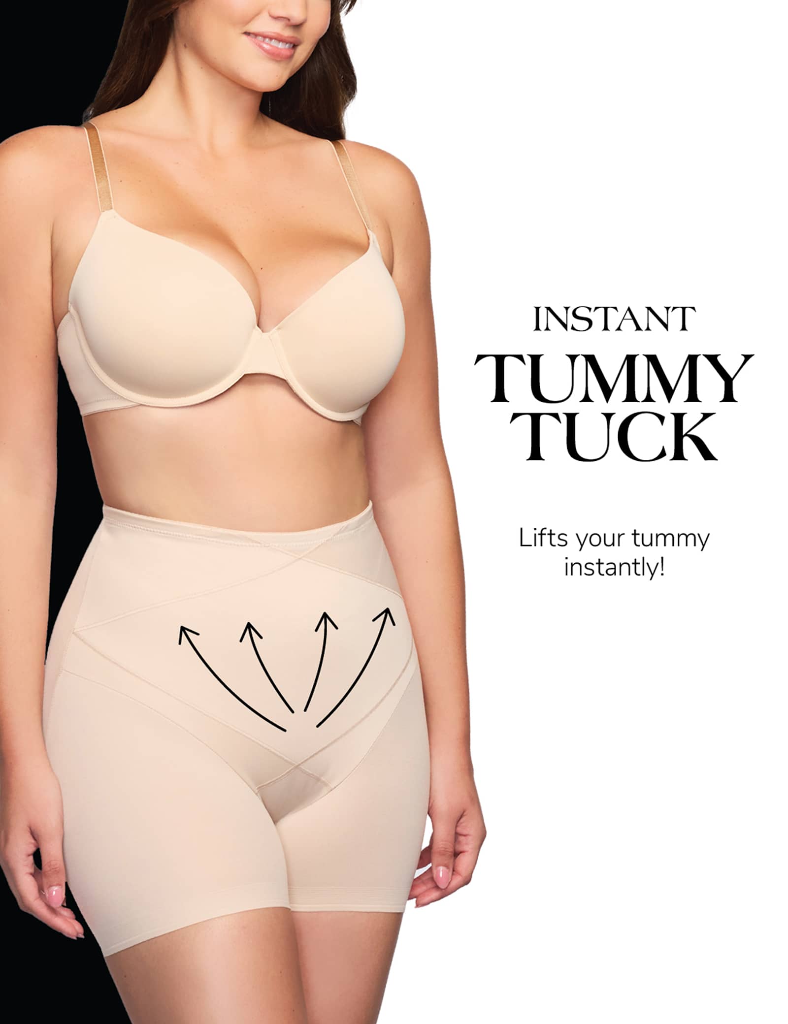 Extra Firm Control Sheer Panelled Shaping Shorts - image 5