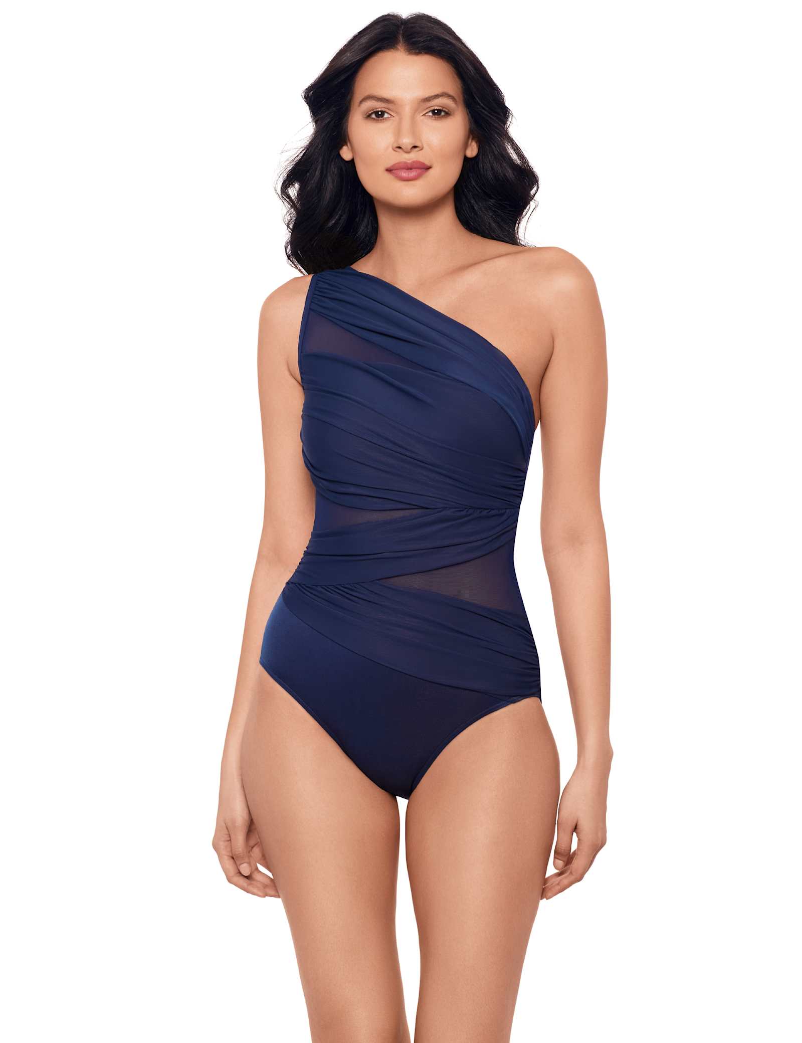 Extra Firm Control Under-Wired One Shoulder Gathered Swimsuit - image 4