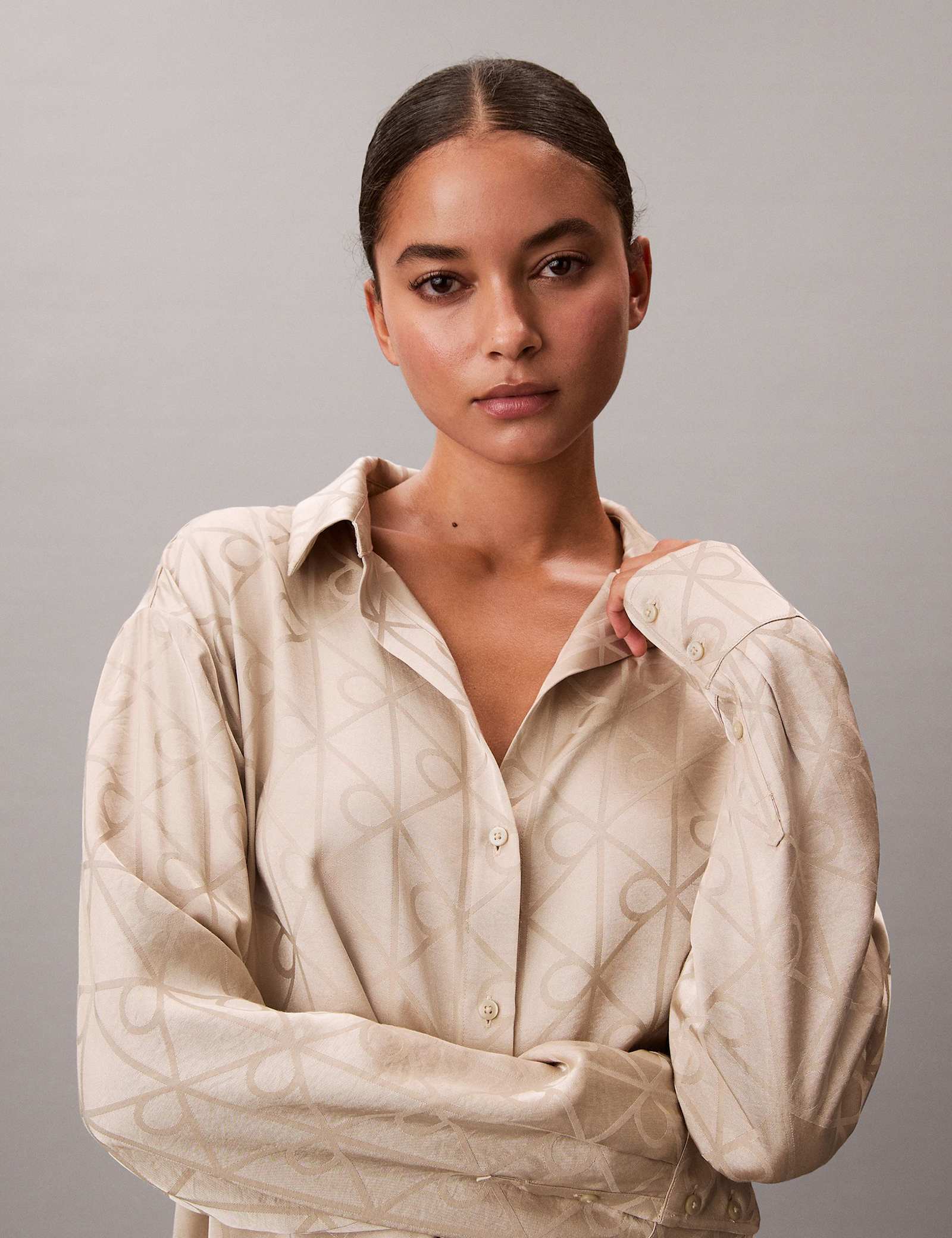 Satin Printed Pyjama Set - image 4