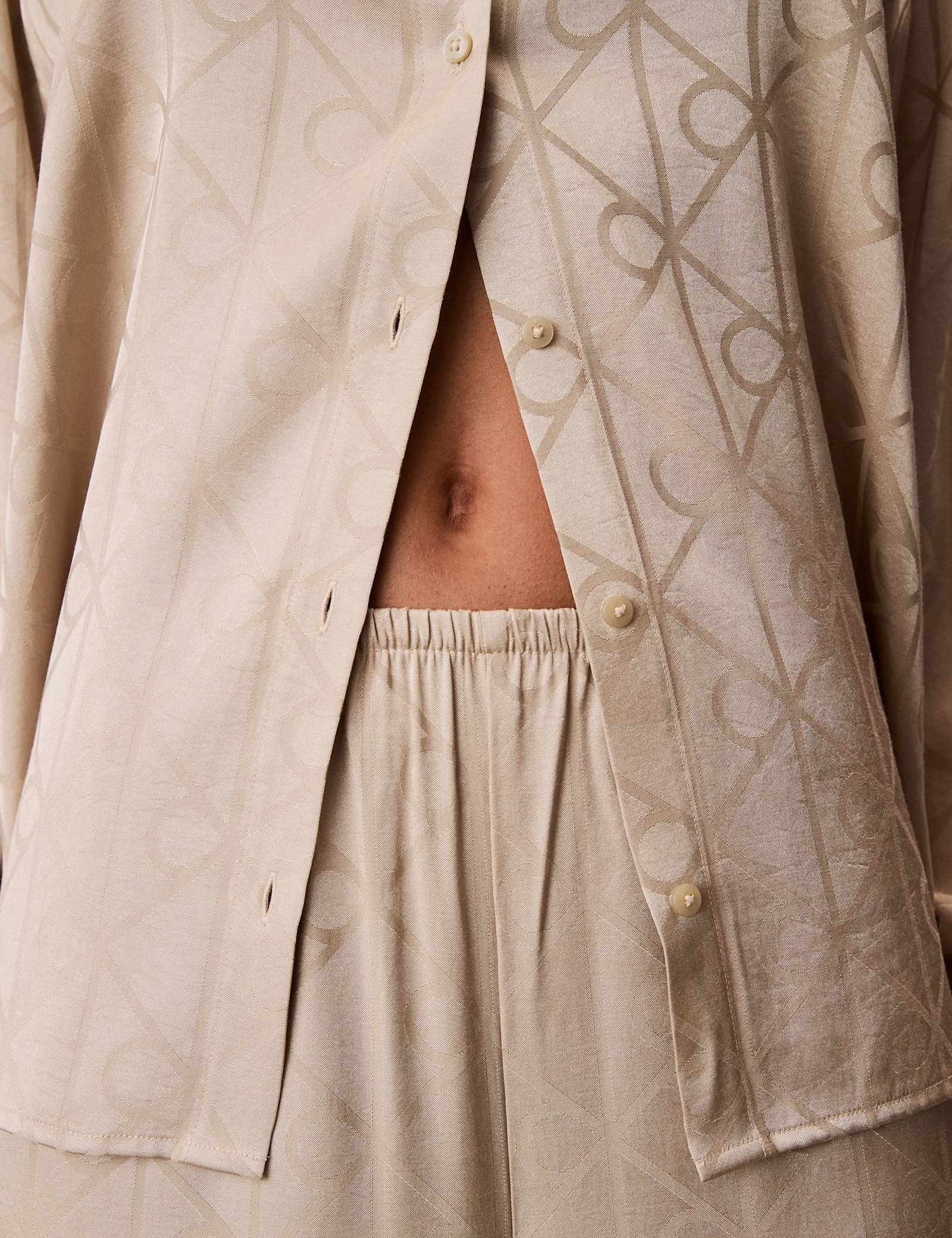 Satin Printed Pyjama Set - image 3