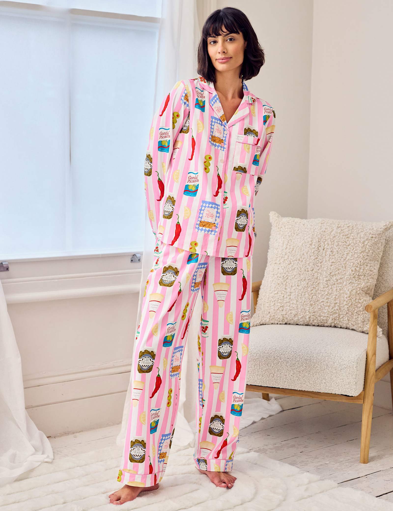 Pure Cotton Food Print Pyjama Set - image 4