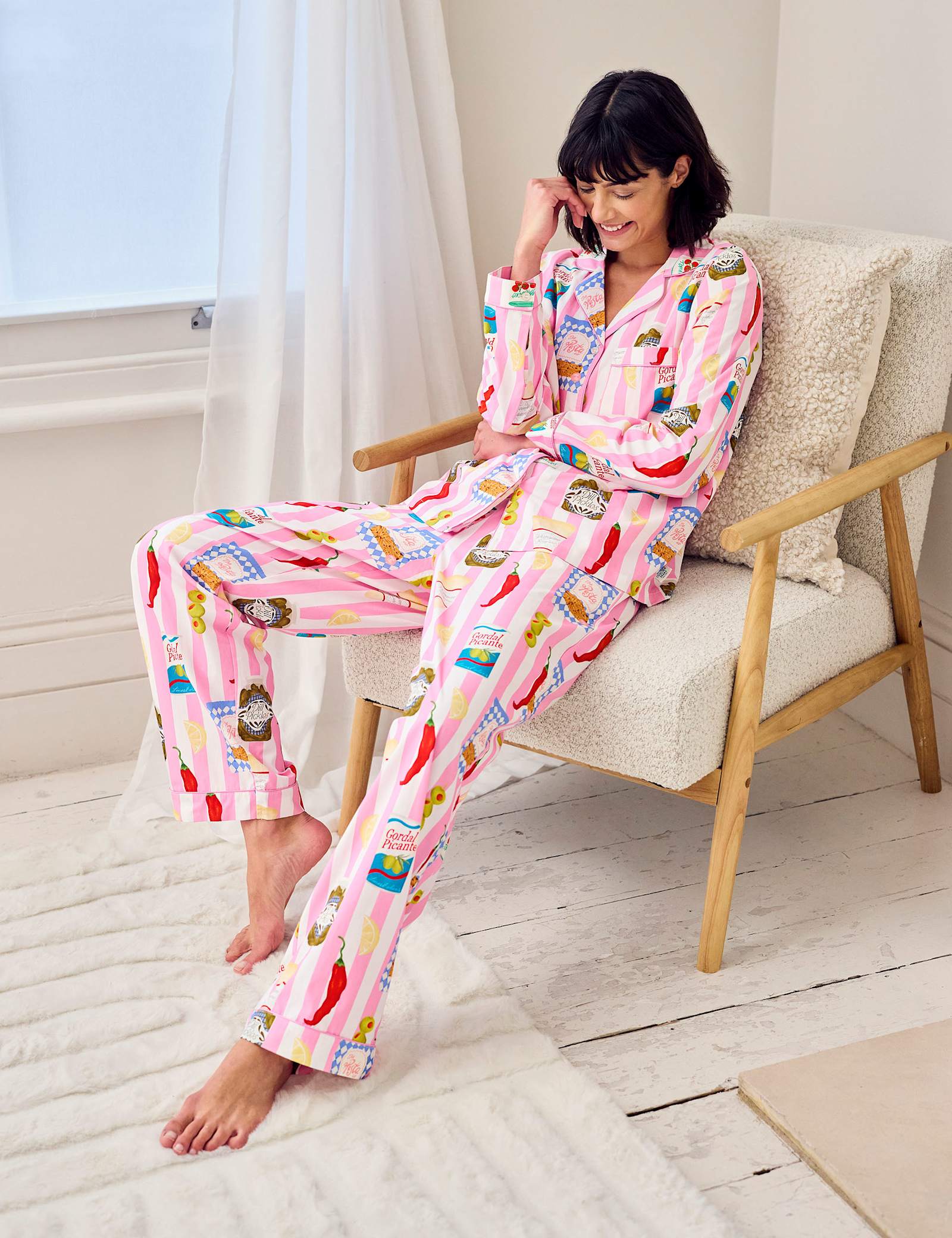 Pure Cotton Food Print Pyjama Set - image 5