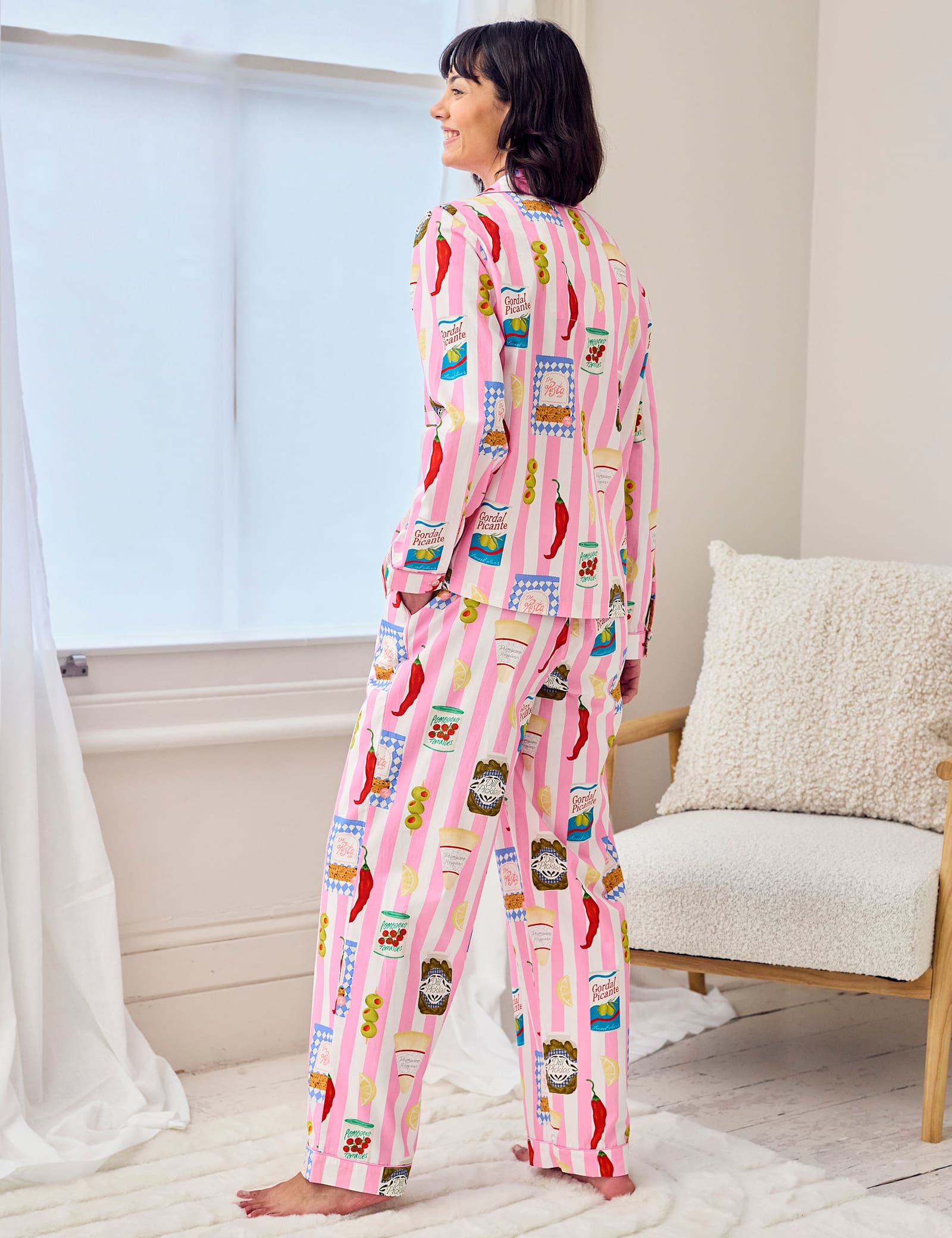 Pure Cotton Food Print Pyjama Set - image 2