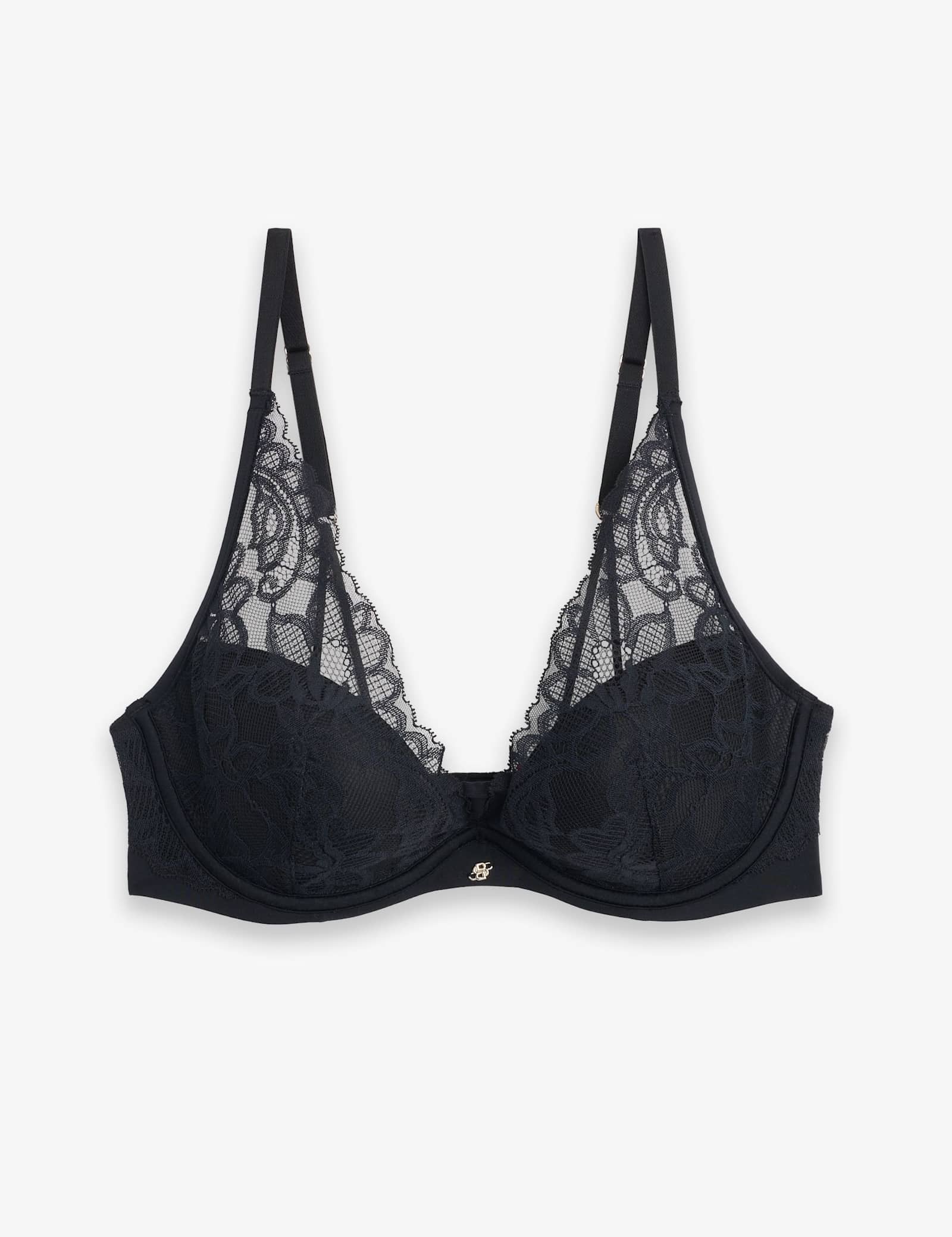 Lace Half Padded Wired Push Up Bra (B-D) - image 1