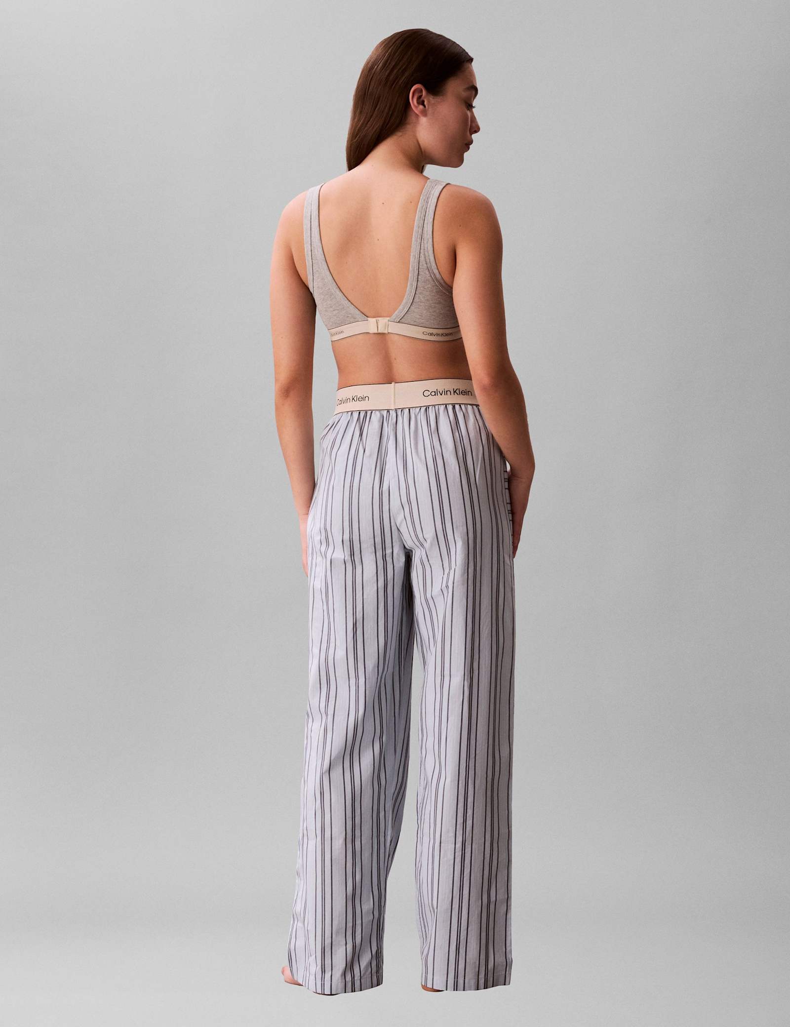 Cotton Poplin Logo Pyjama Bottoms - image 2