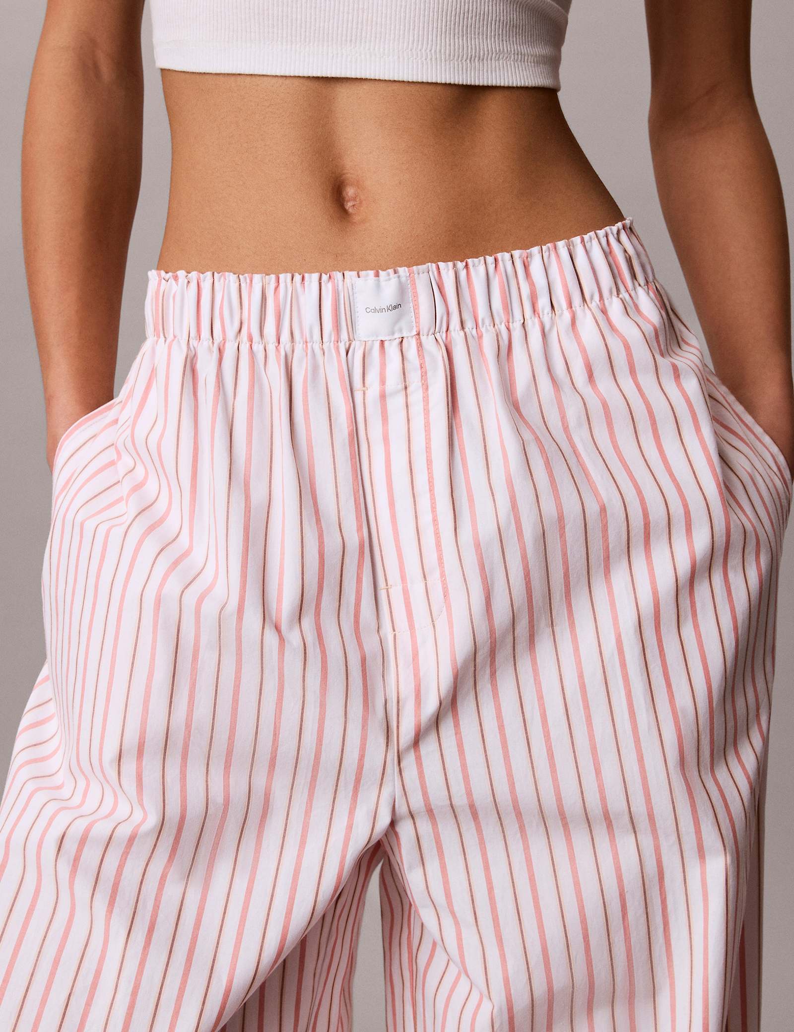 Pure Cotton Poplin Striped Pyjama Bottoms - image 5