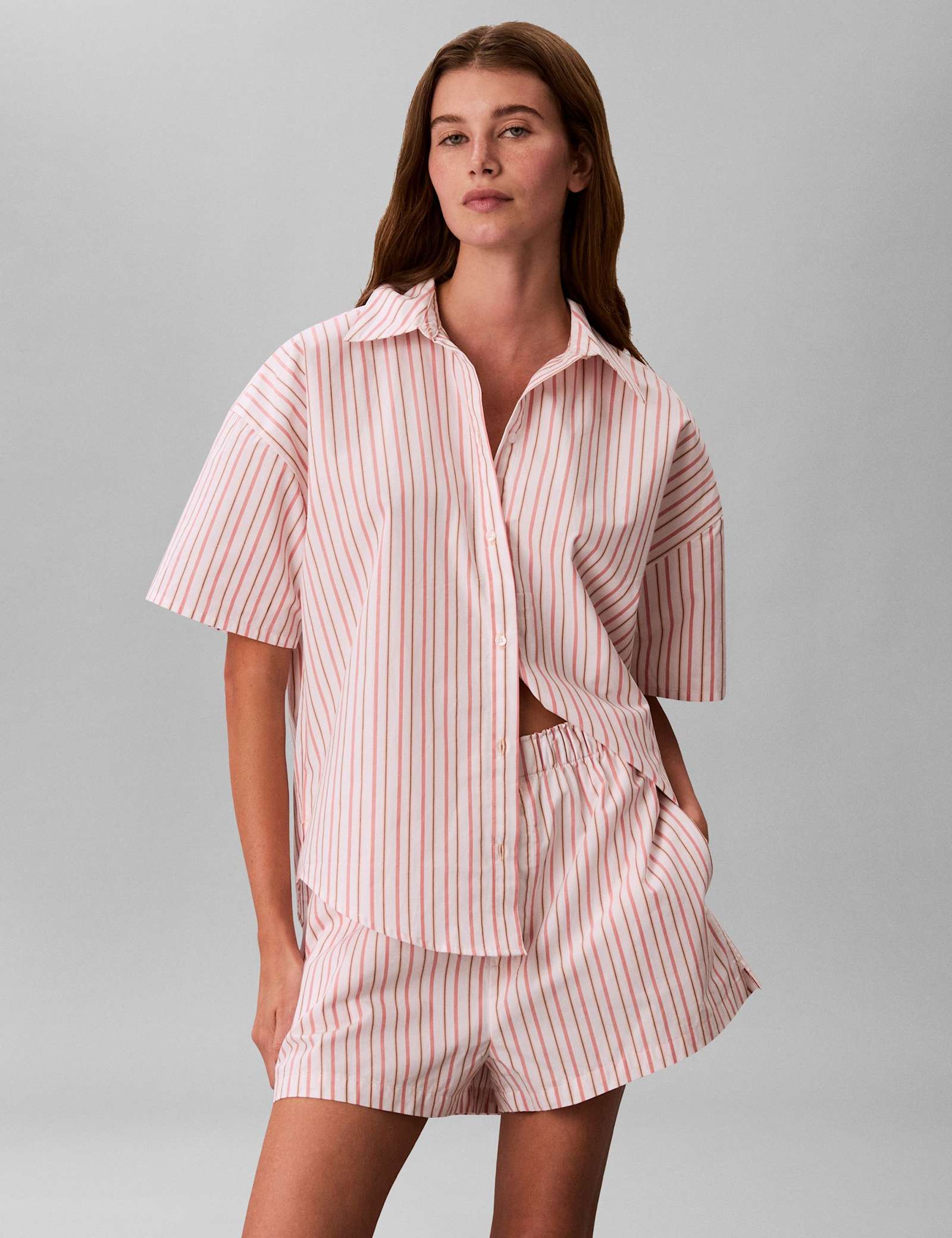 Pure Cotton Striped Pyjama Shirt - image 3