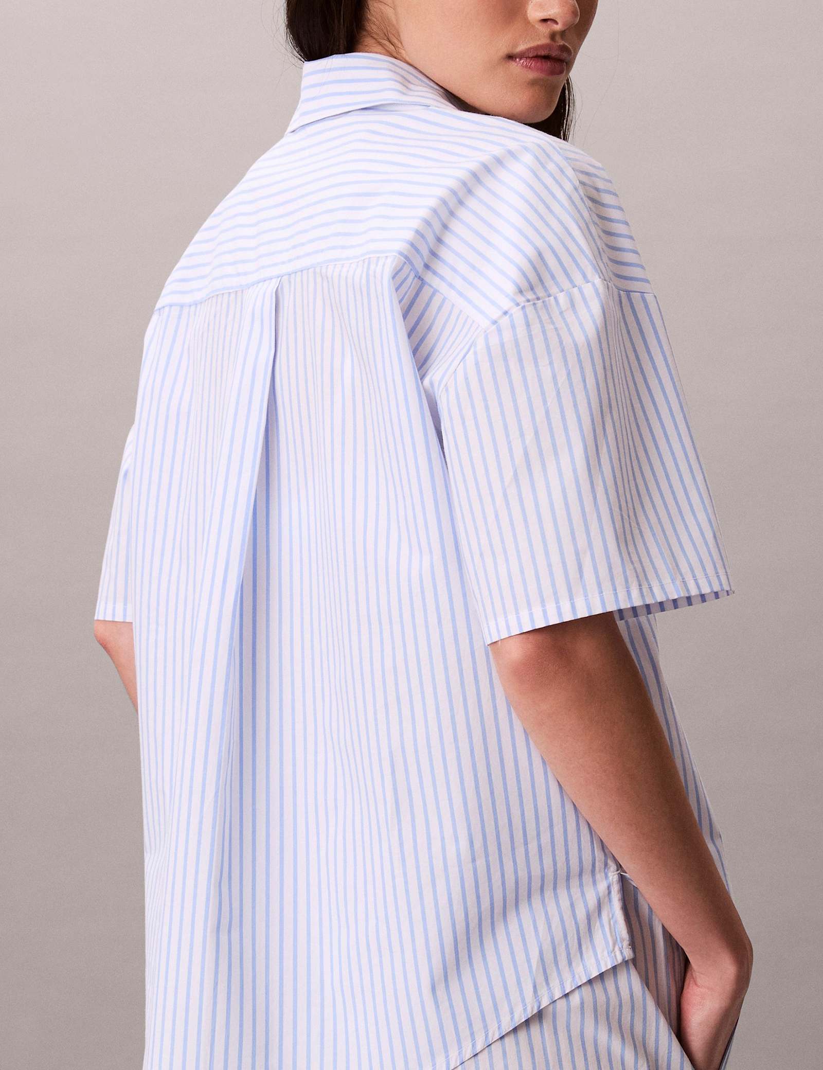 Pure Cotton Striped Pyjama Shirt - image 5