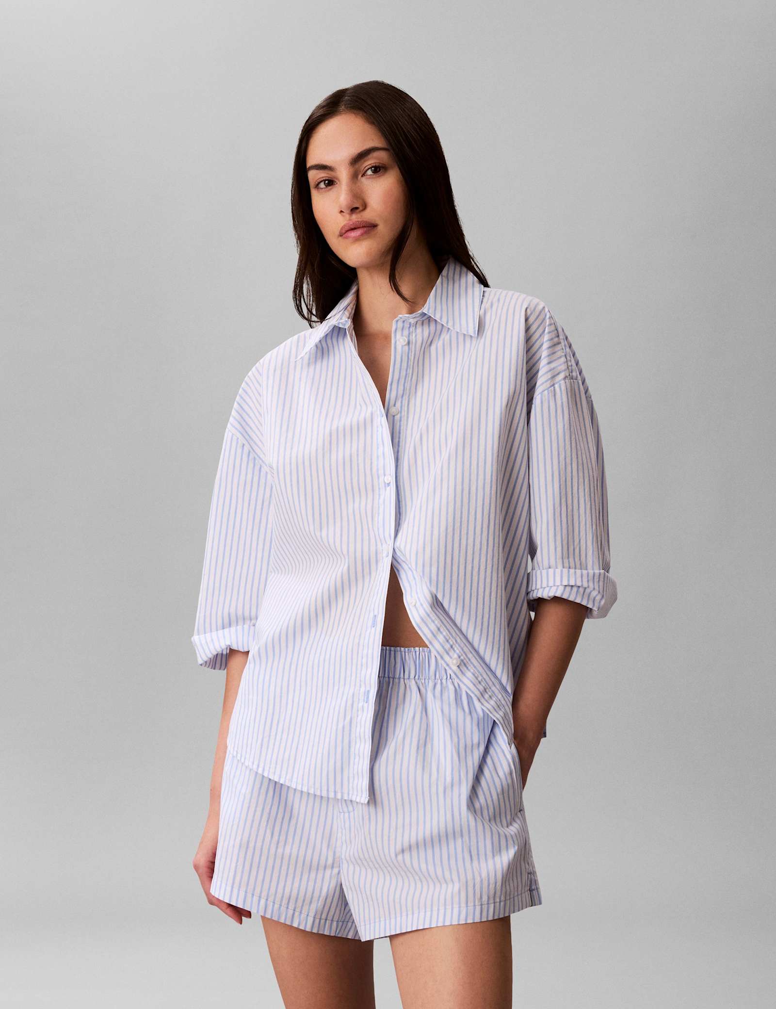 Cotton Poplin Pyjama Shorts - image 4