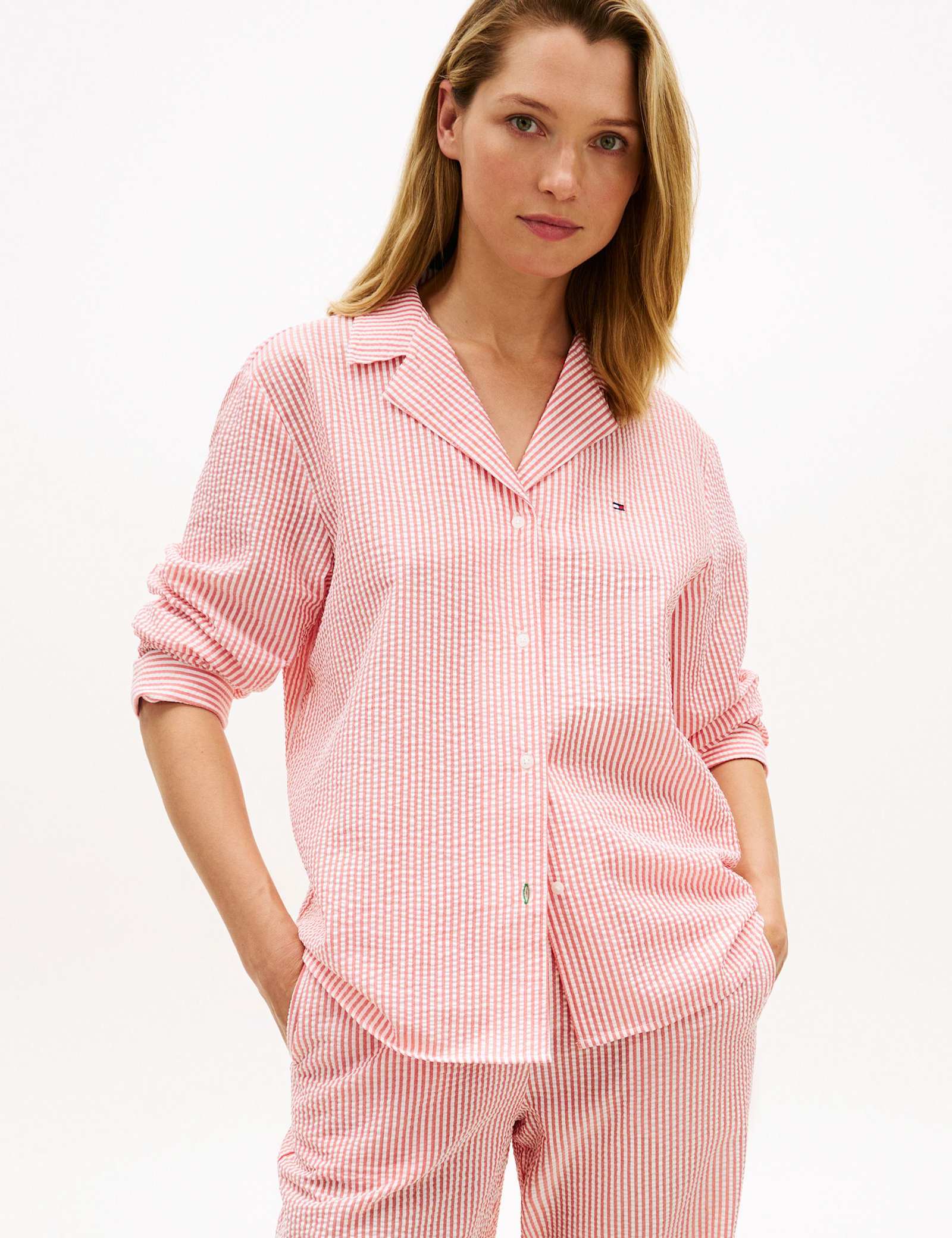 Essential Cotton Blend Striped Pyjama Top - image 4