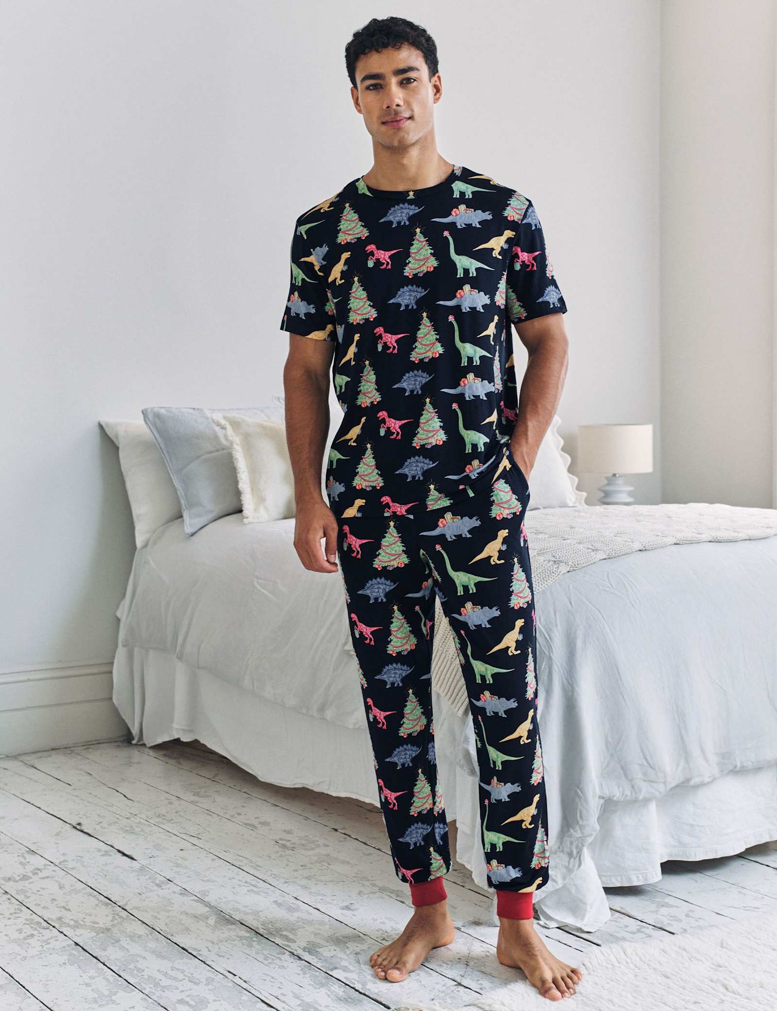 Christmas Dinosaur Pyjama Set - image 1