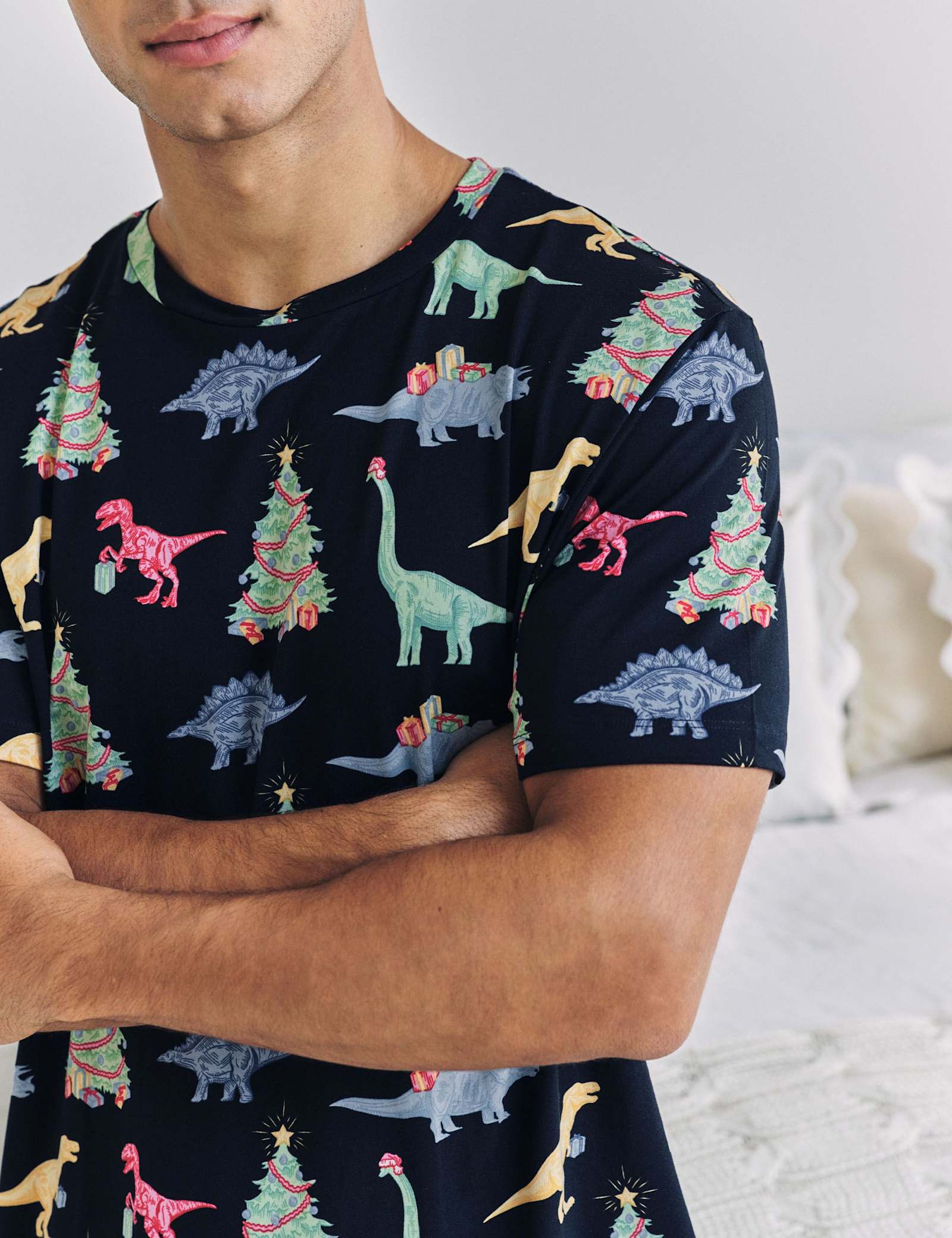 Christmas Dinosaur Pyjama Set - image 3