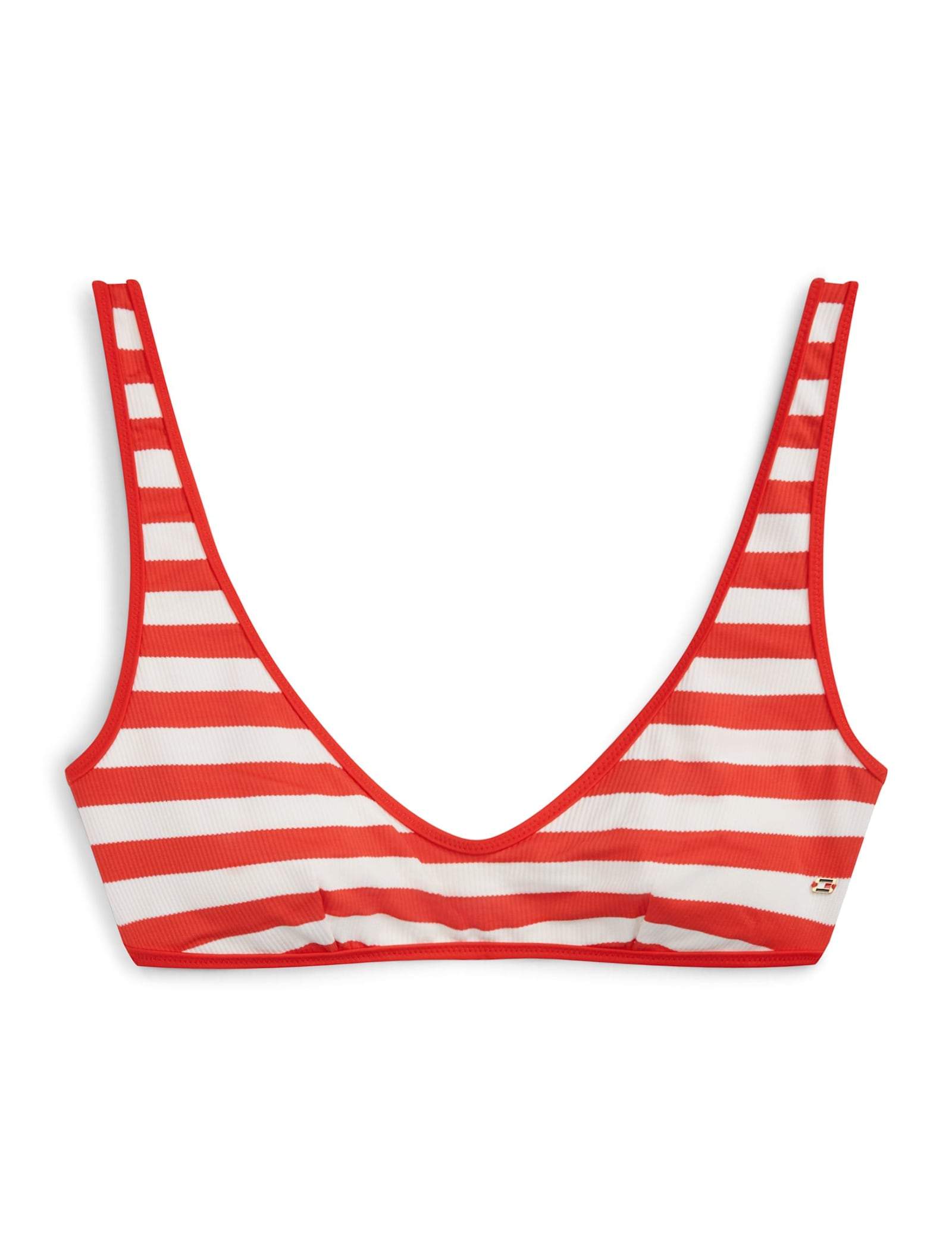 Striped Scoop Neck Bikini Top - image 1