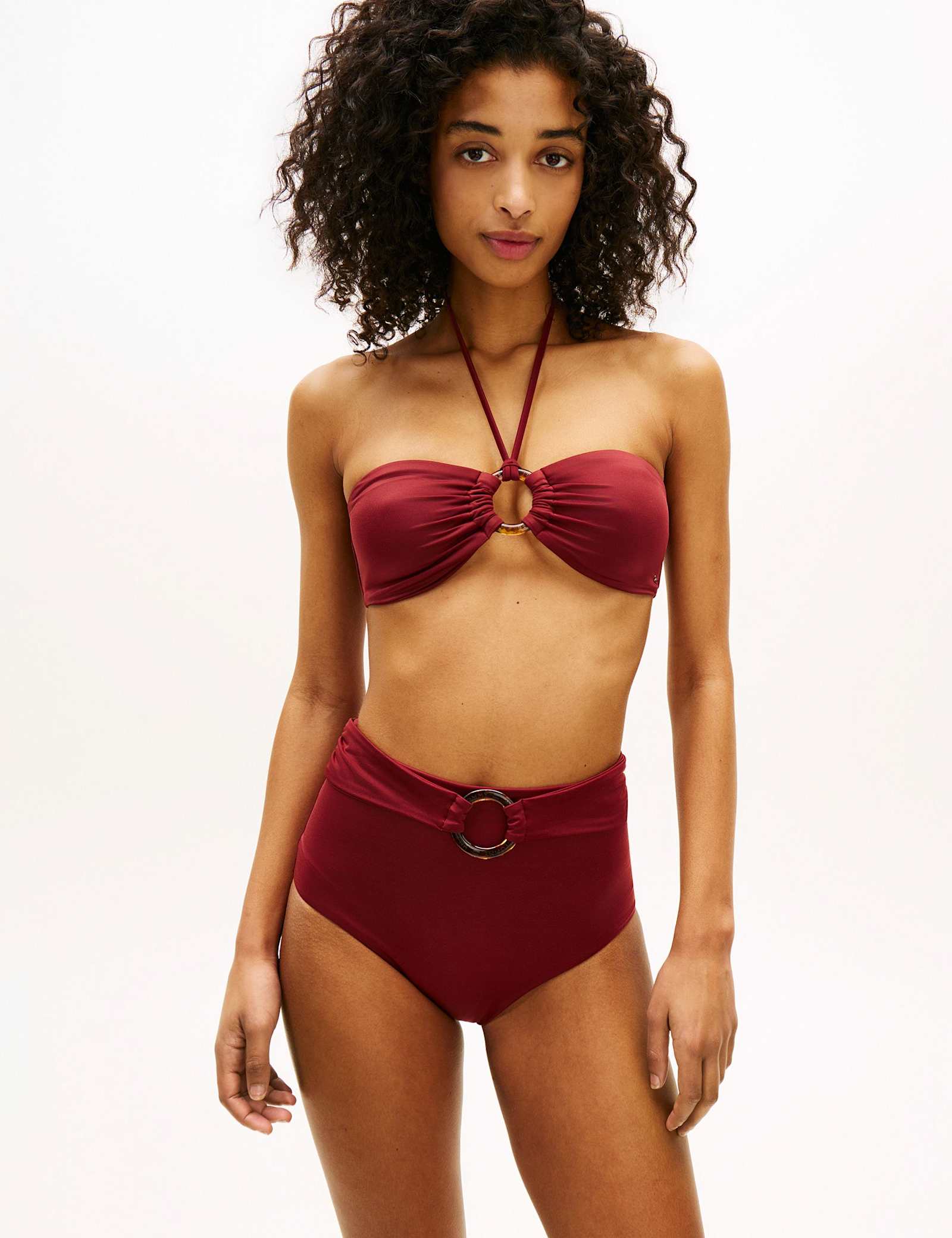 Elevated Halterneck Non-Wired Non-Padded Bikini Top - image 2