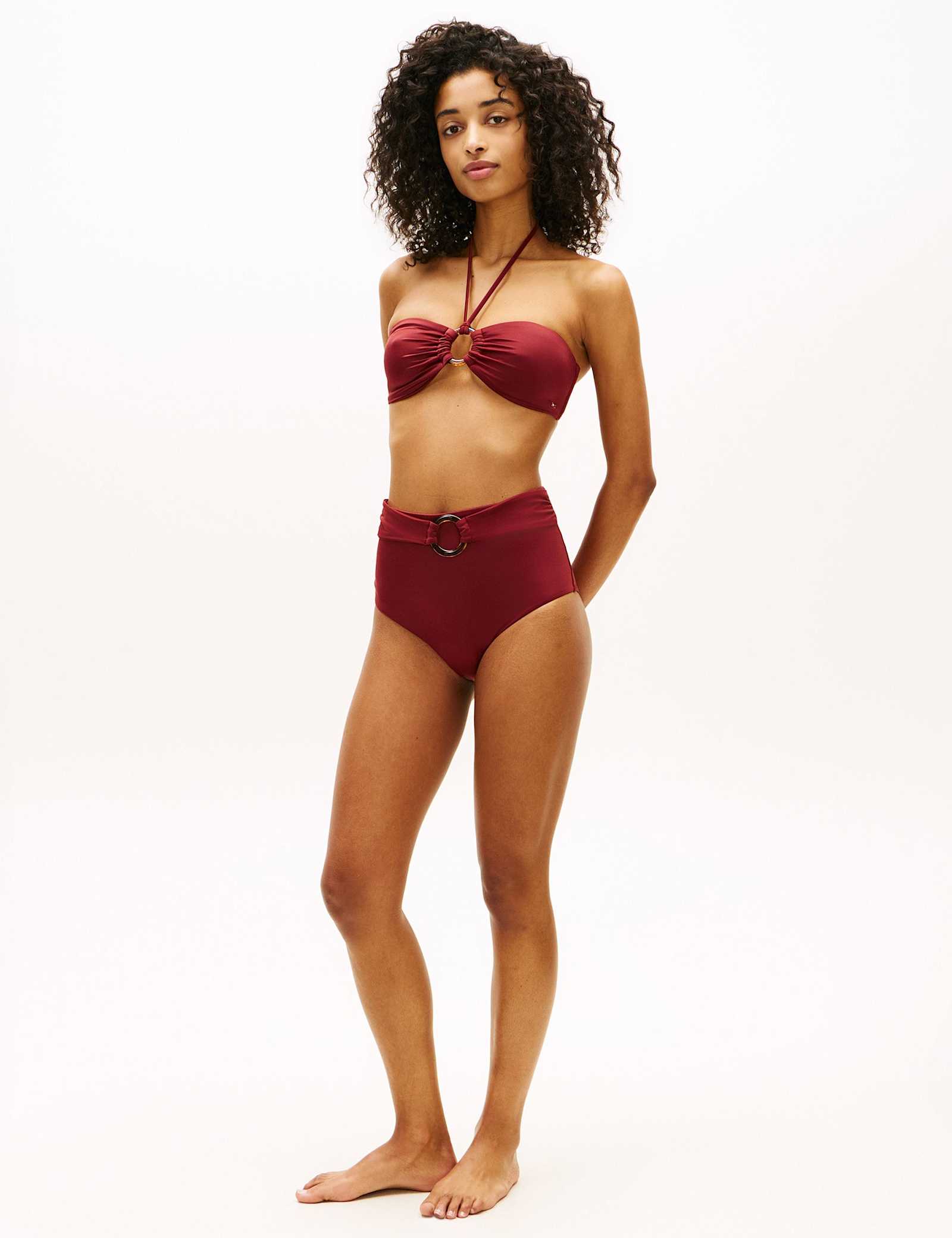 Elevated Halterneck Non-Wired Non-Padded Bikini Top - image 5
