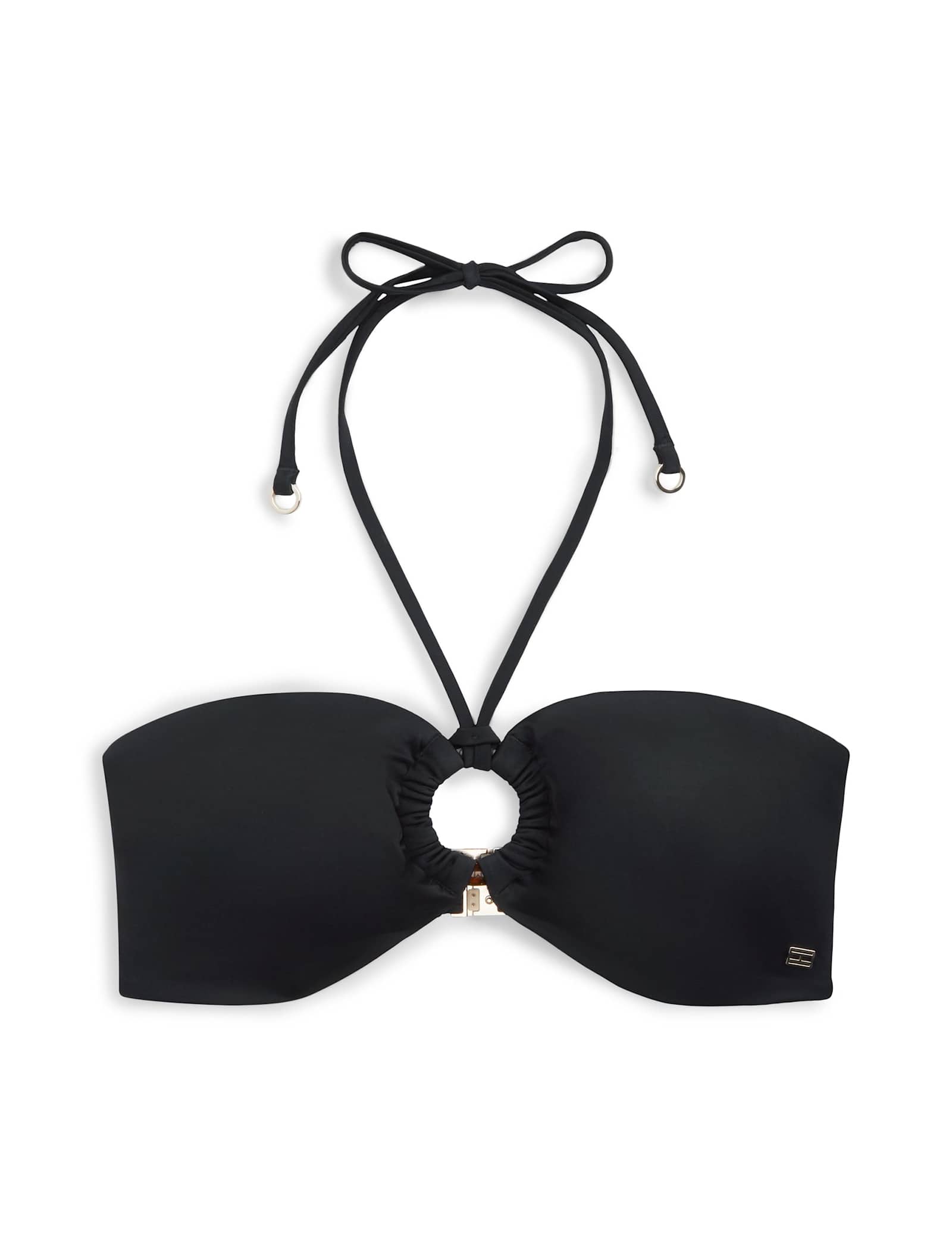Elevated Halterneck Non-Wired Non-Padded Bikini Top - image 1