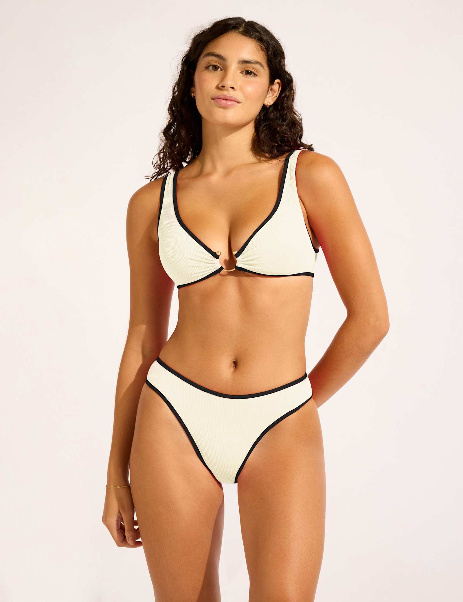 Beach Bound High Leg Bikini Bottoms - image 1
