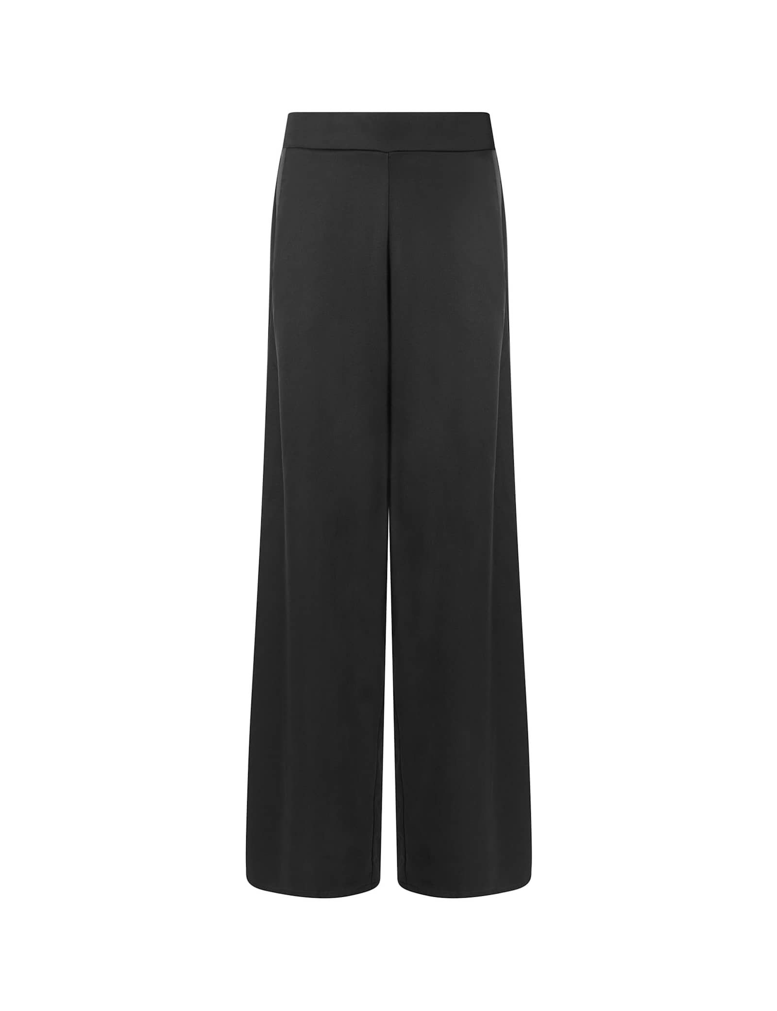 Satin Elasticated Waist Wide Leg Trousers - image 1