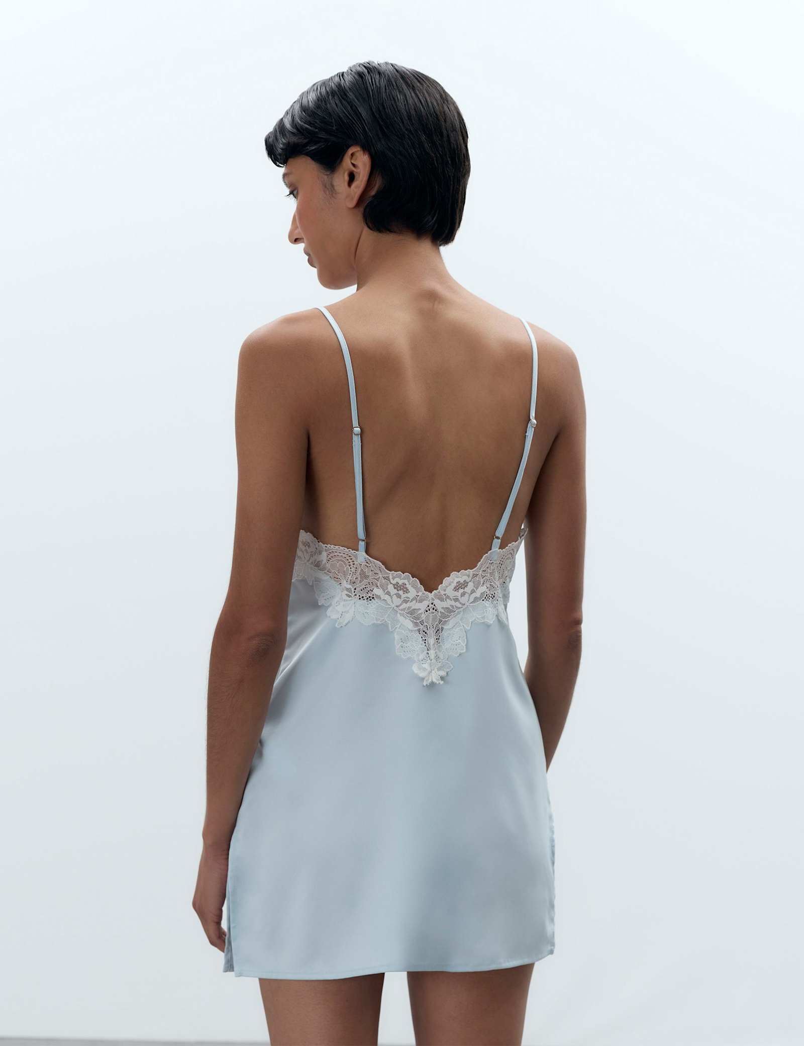 Isabella Satin Floral Chemise - image 4