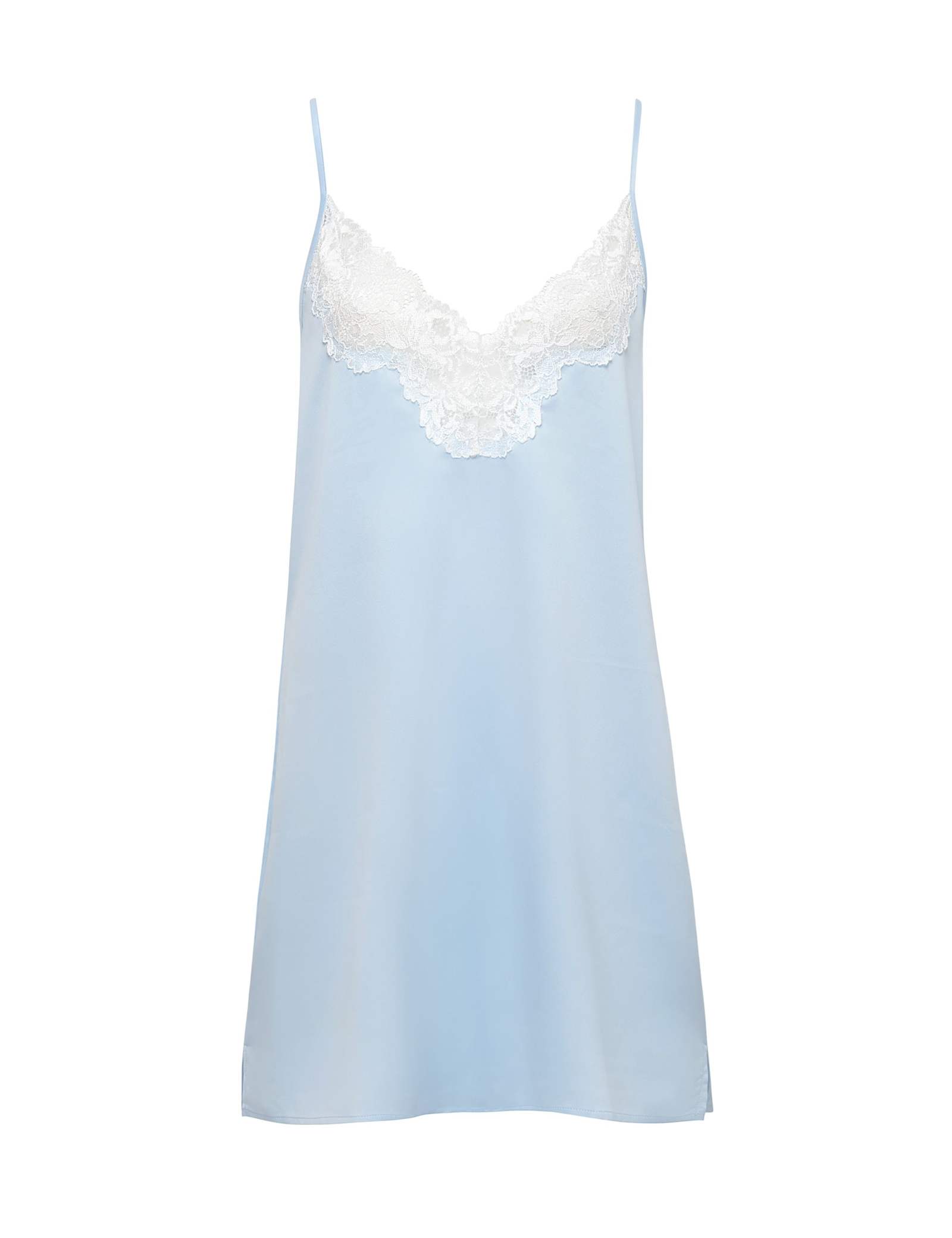 Isabella Satin Floral Chemise - image 1