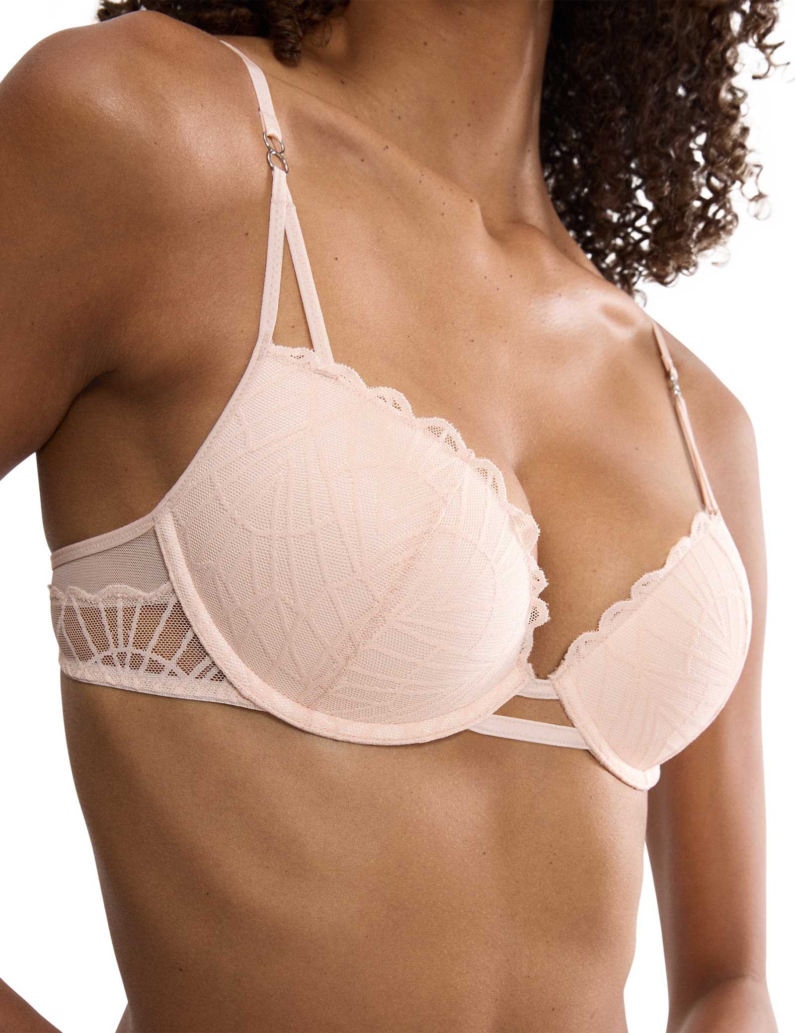 That Night In Vegas Lace & Mesh Wired Push-Up Bra (A-E) - image 4